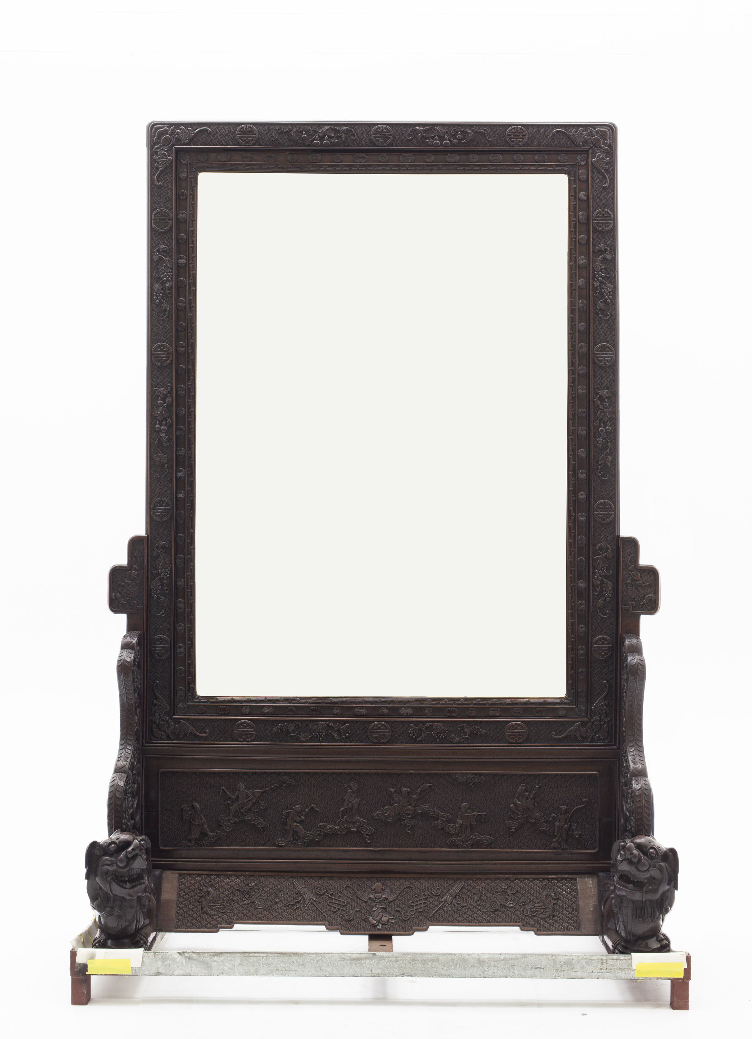 Blackwood-framed standing mirror