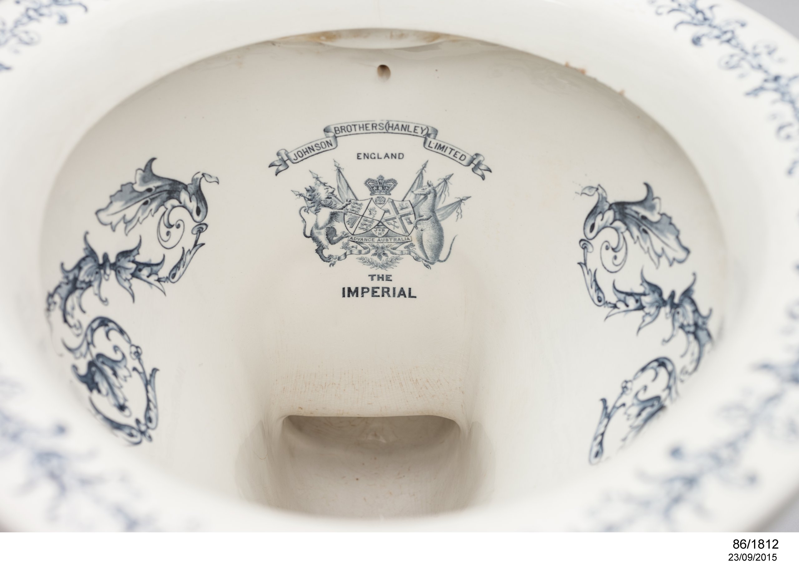 Porcelain toilet by Johnson Bros