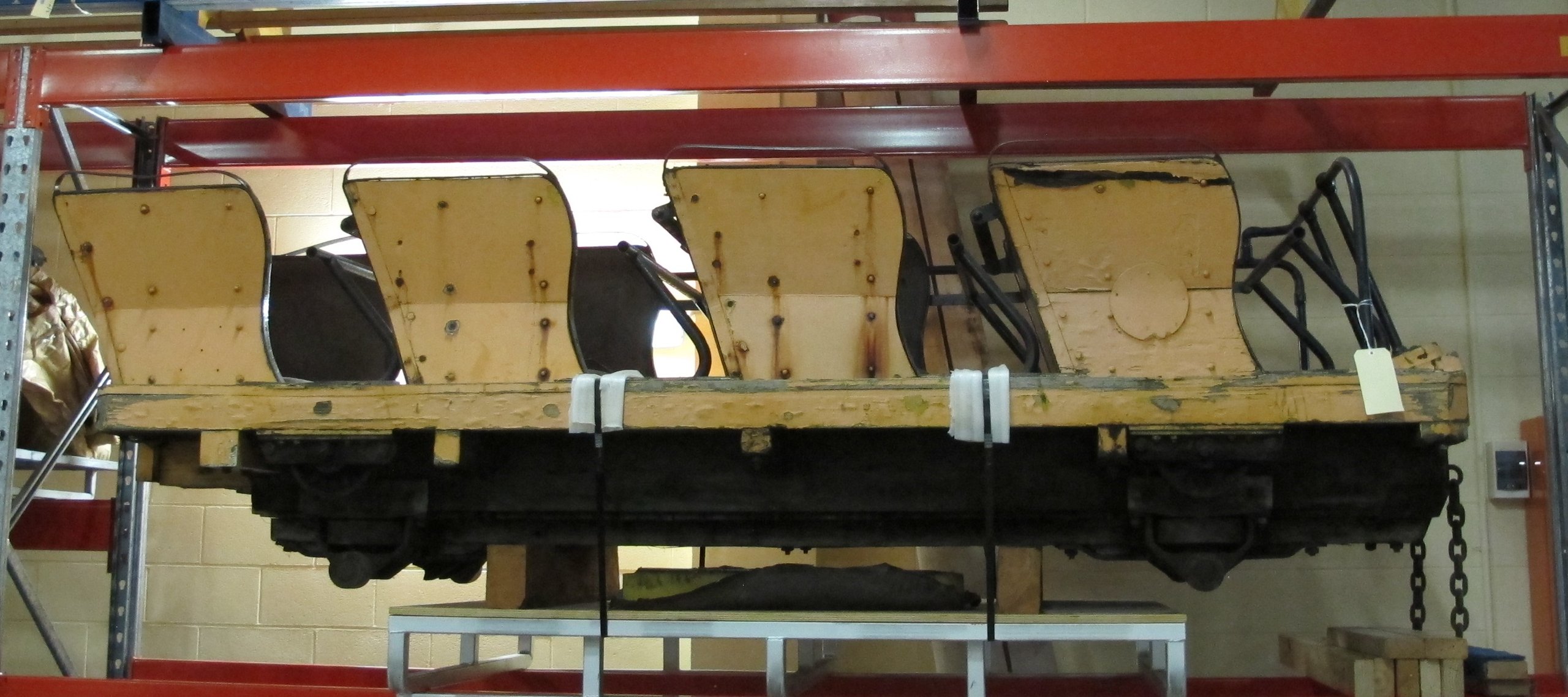 Roller coaster carriage from the Big Dipper at Luna Park