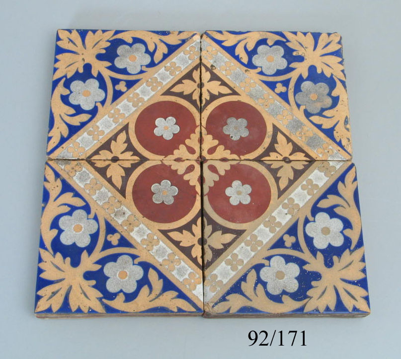 Stoneware tiles by Minton & Co