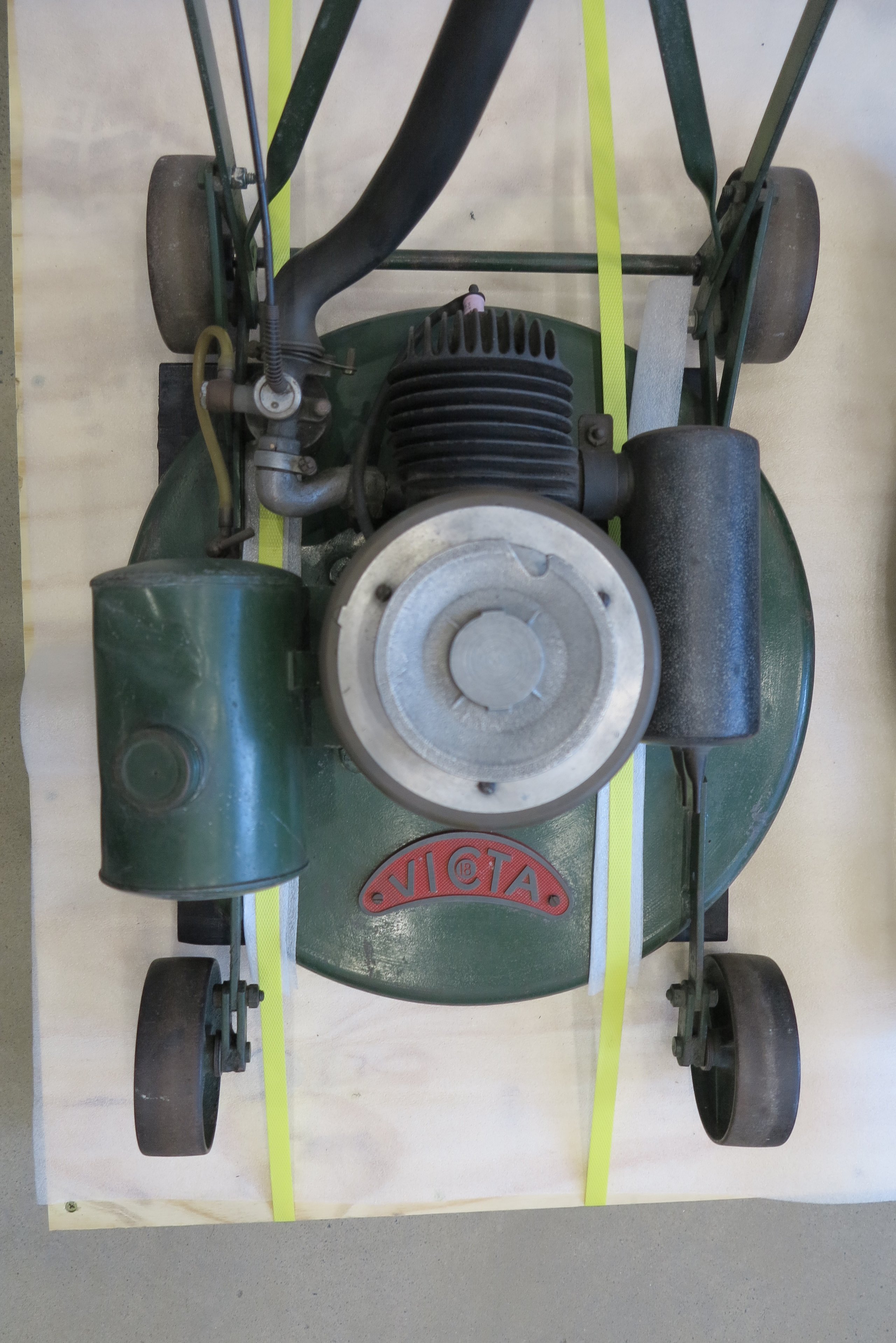 Victa lawnmower, first off the production line