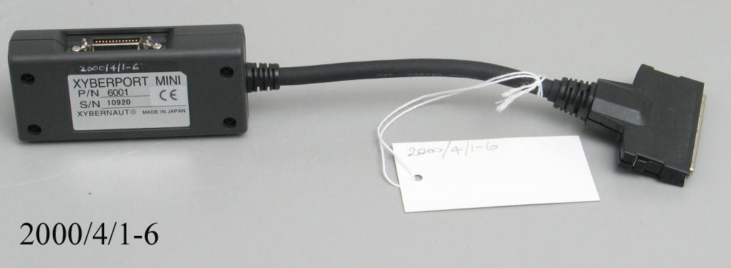 Cable adaptor, part of the 'Xybernaut Mobile Assistant IV' wearable computer