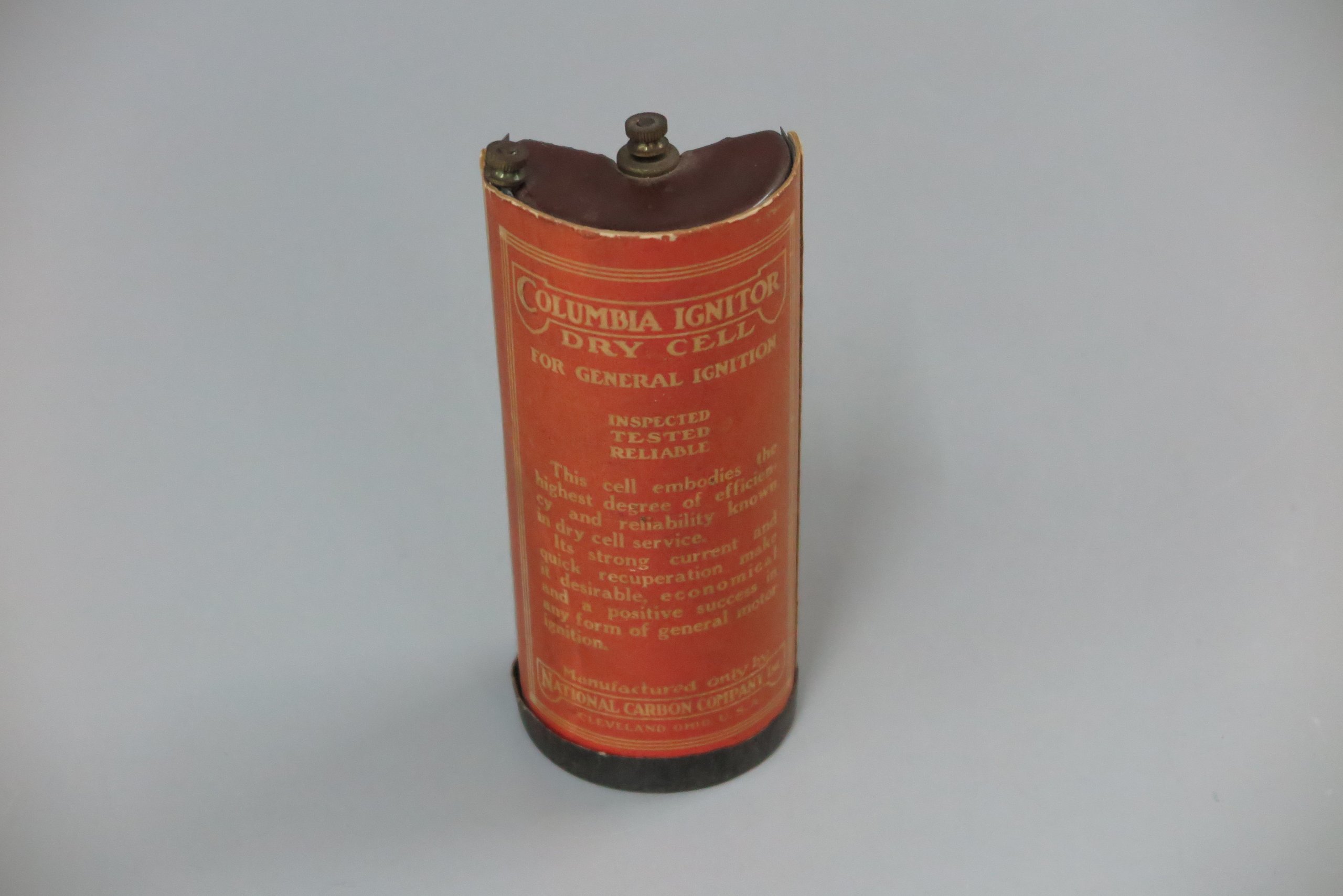 Battery sectioned to show its parts
