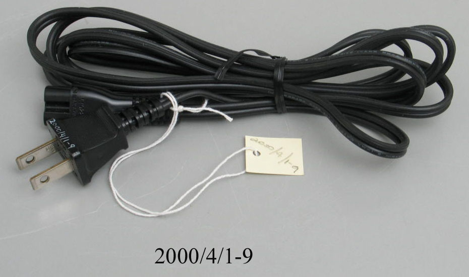 Power cable, part of the 'Xybernaut Mobile Assistant IV' wearable computer