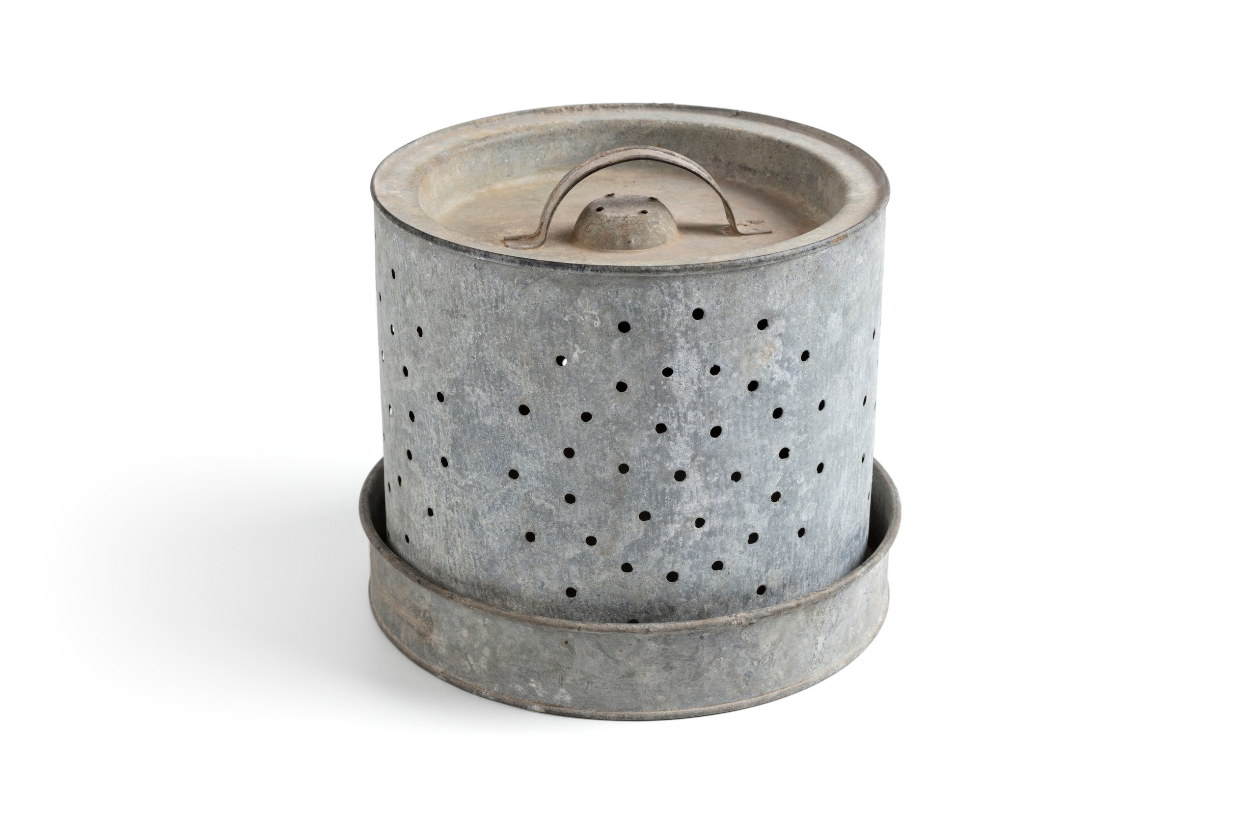 Galvanised metal butter cooler made by Willow