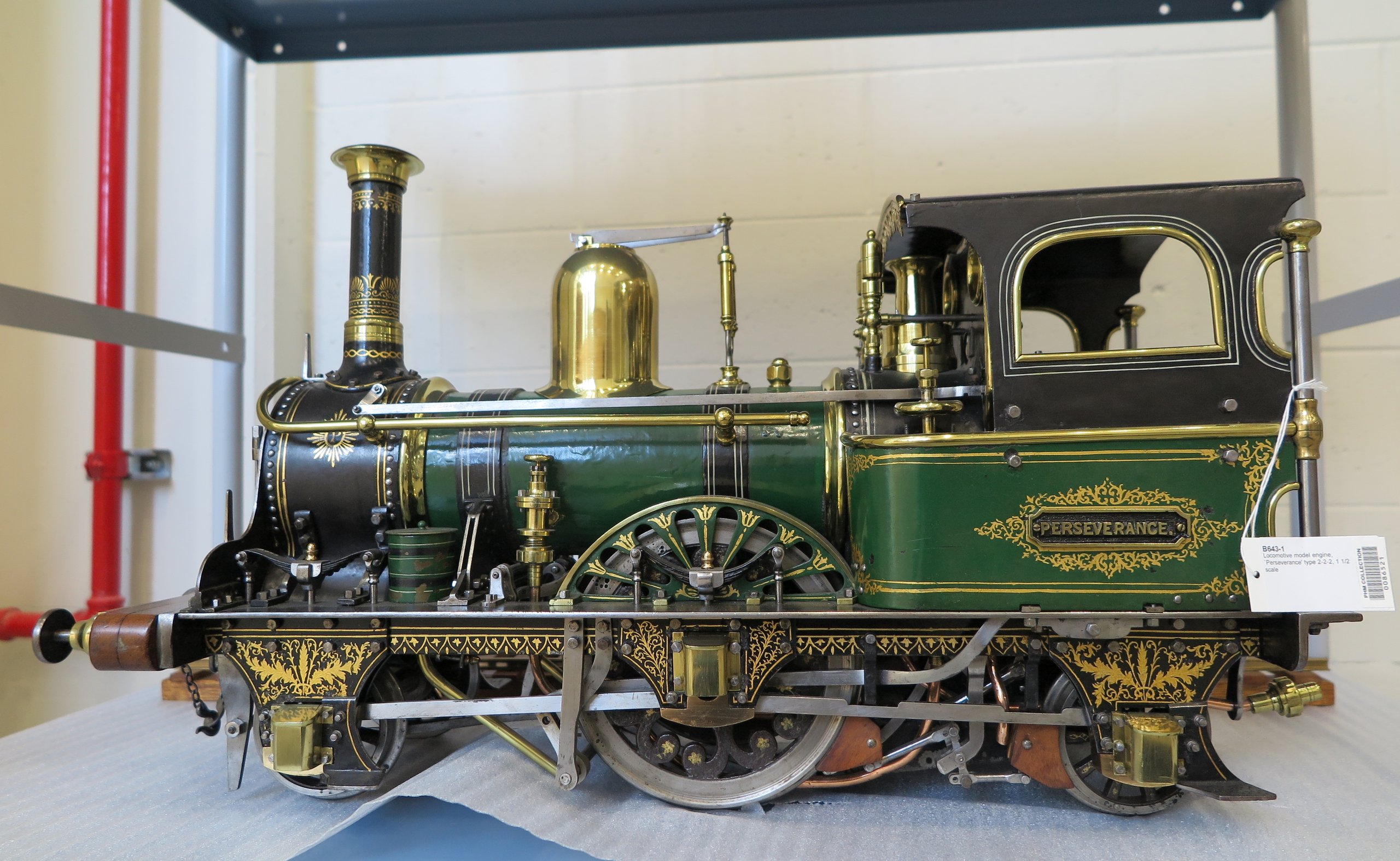 Model of steam locomotive 'Perseverance'