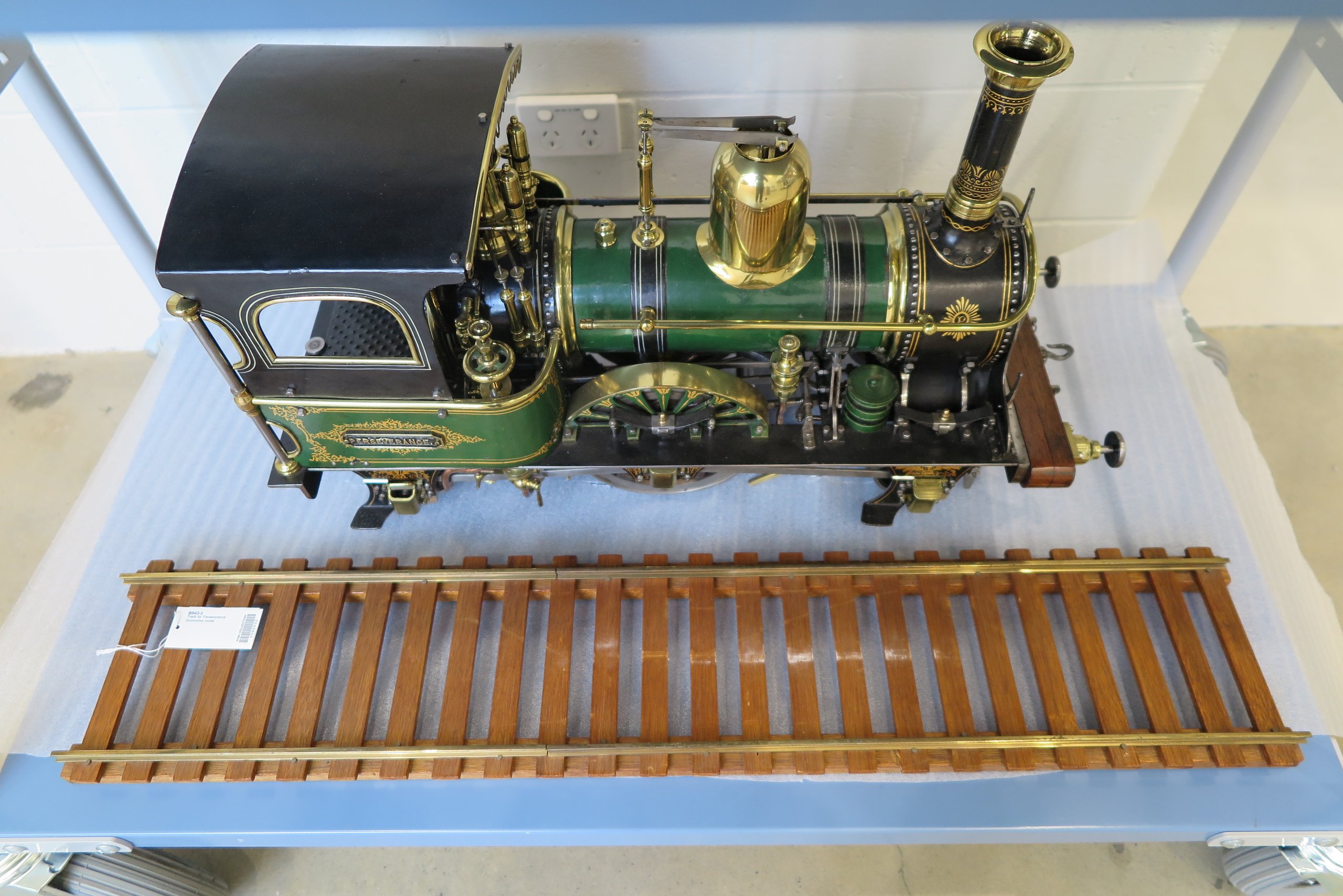 Model of steam locomotive 'Perseverance'