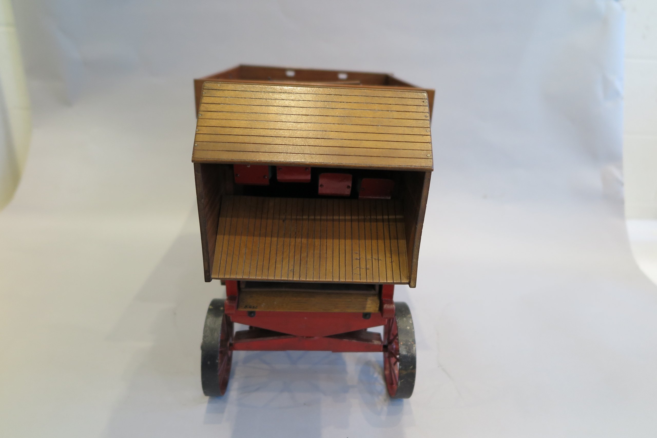 Model of Ransome's threshing machine made in 1931