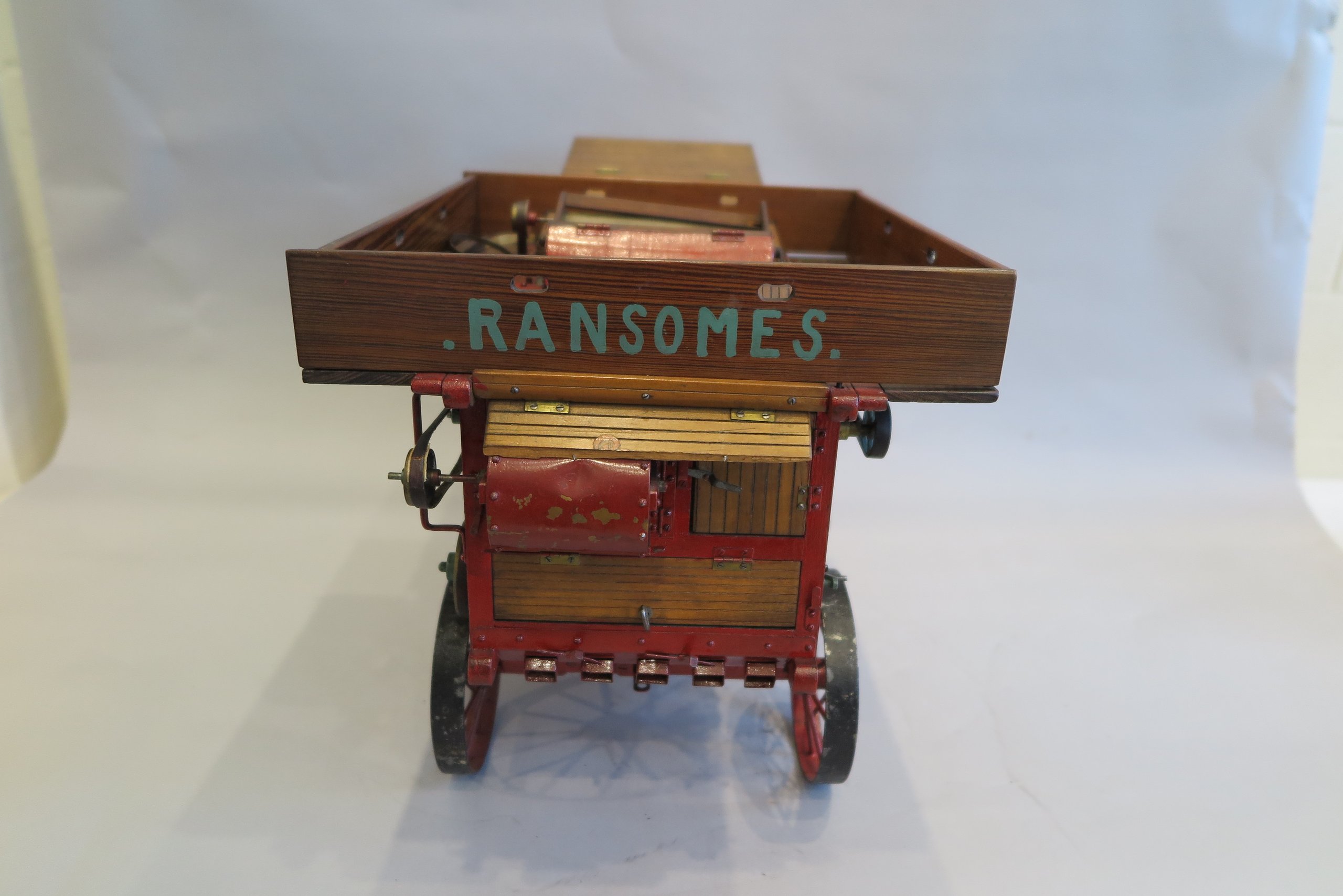 Model of Ransome's threshing machine made in 1931
