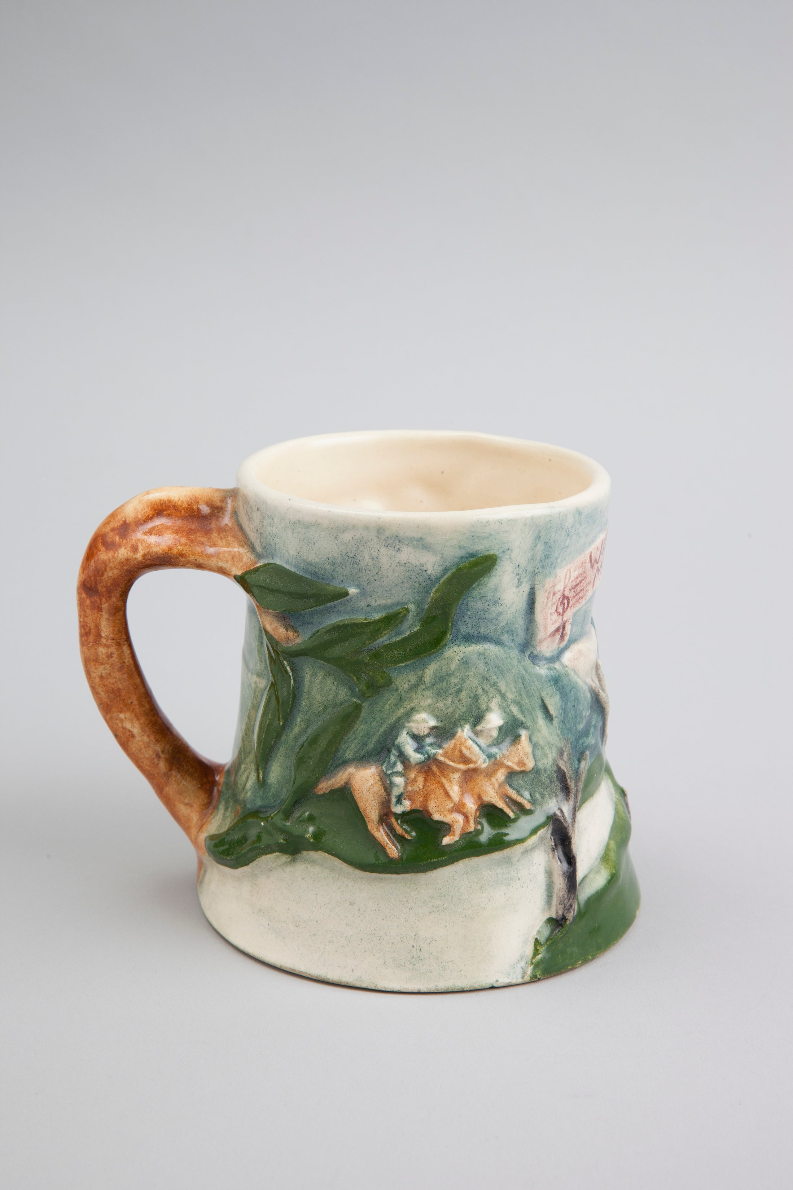 'Waltzing Matilda' musical mugs and jugs made by Diana Ware