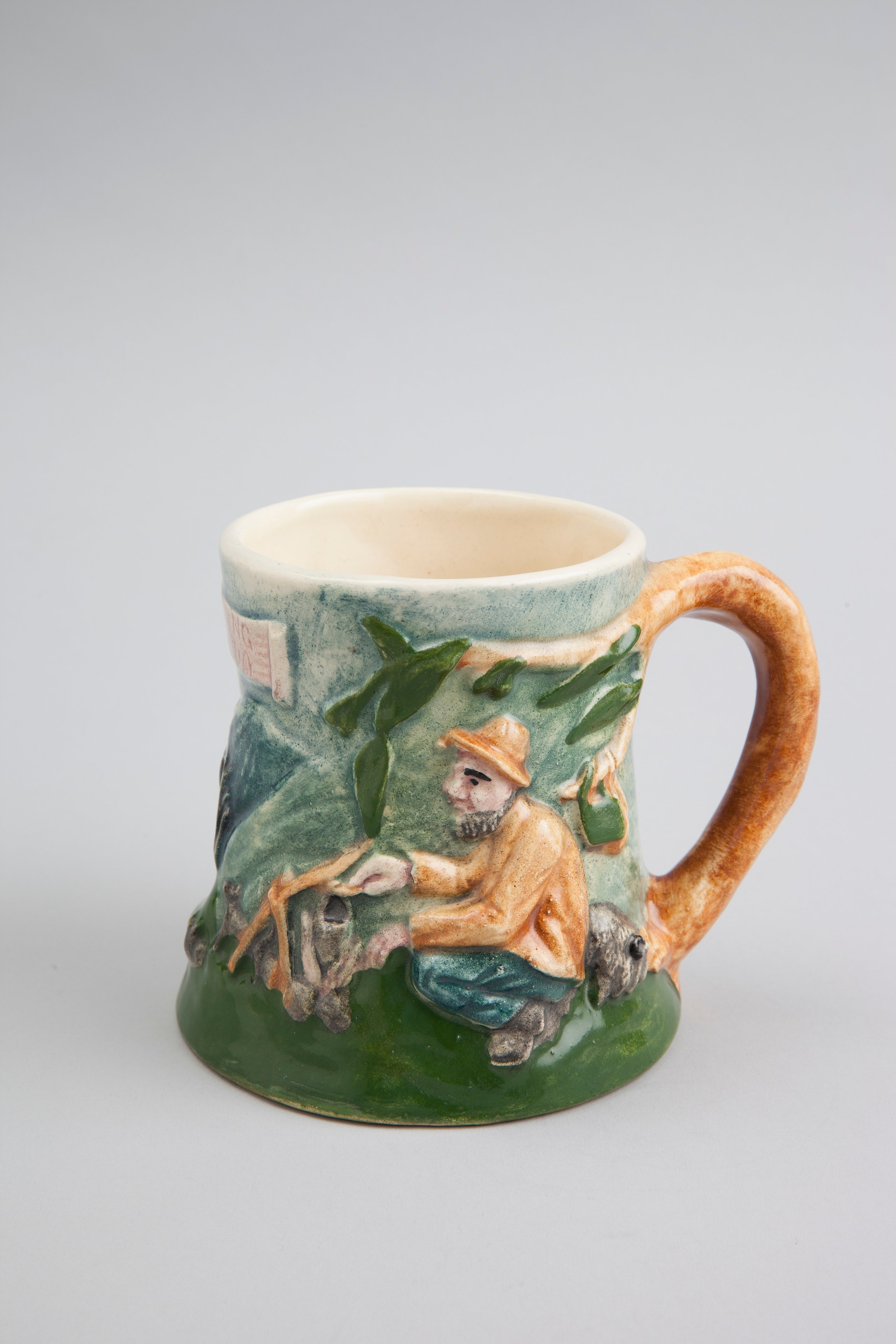 'Waltzing Matilda' musical mugs and jugs made by Diana Ware