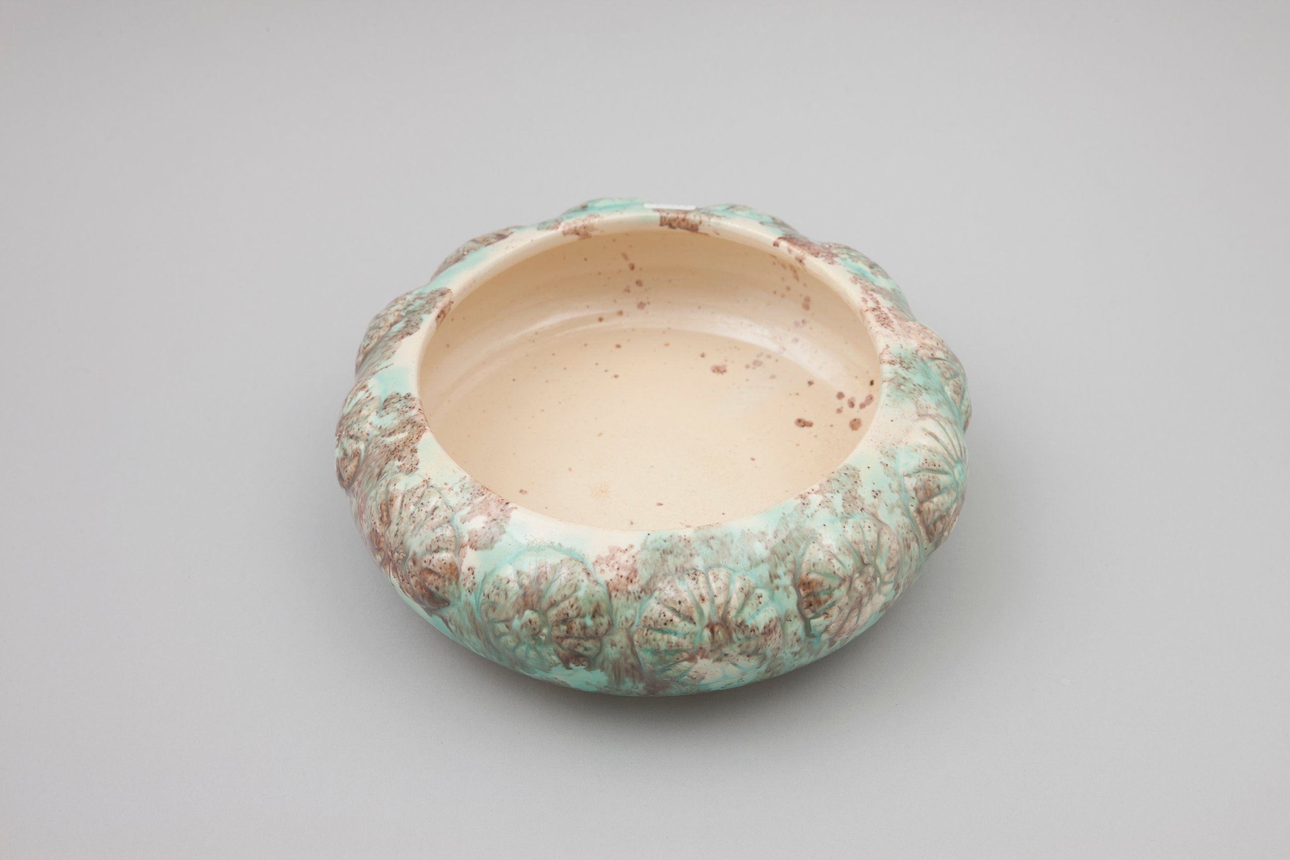 Earthenware flower bowl