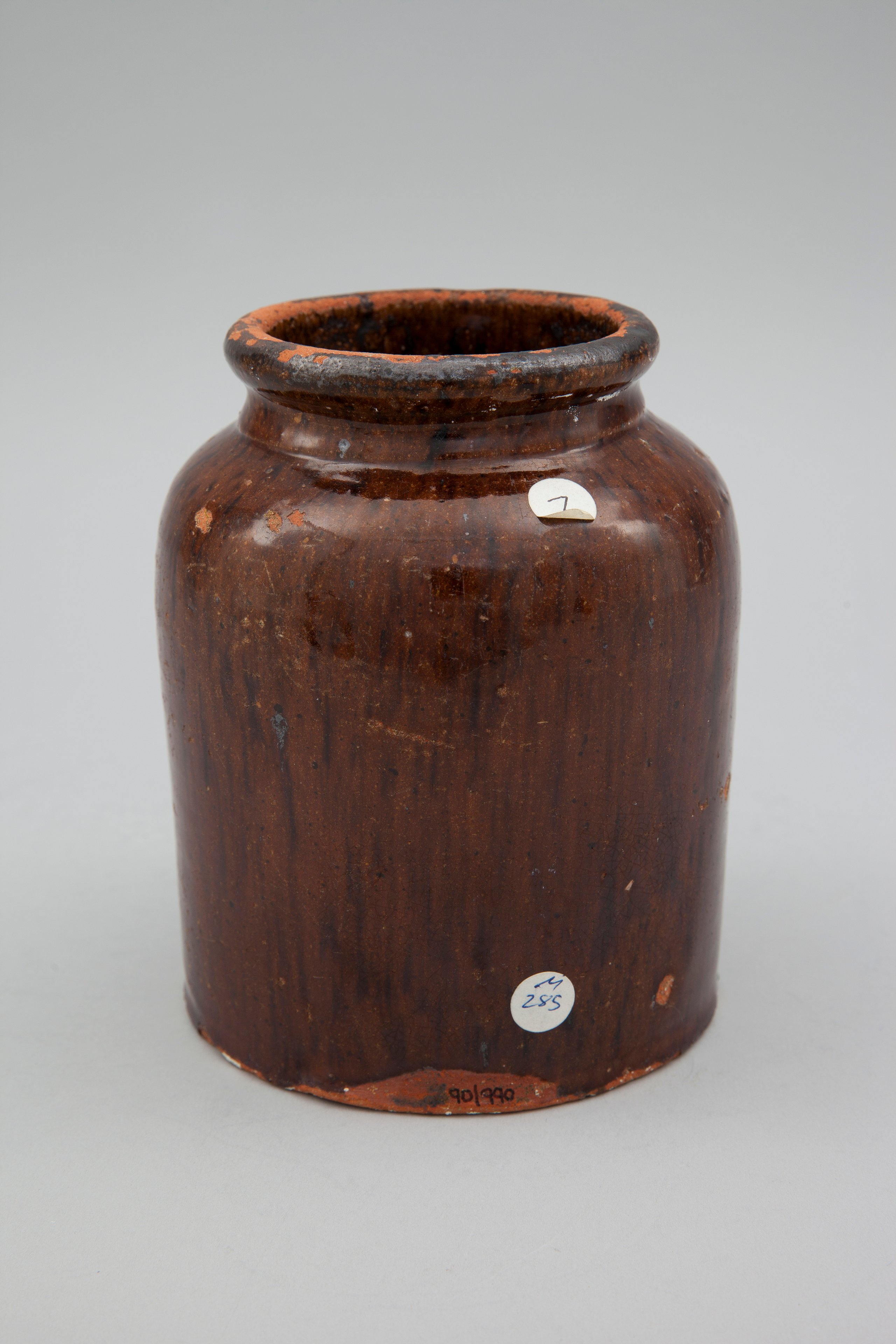 Earthenware jar made by J G S Hoffmann