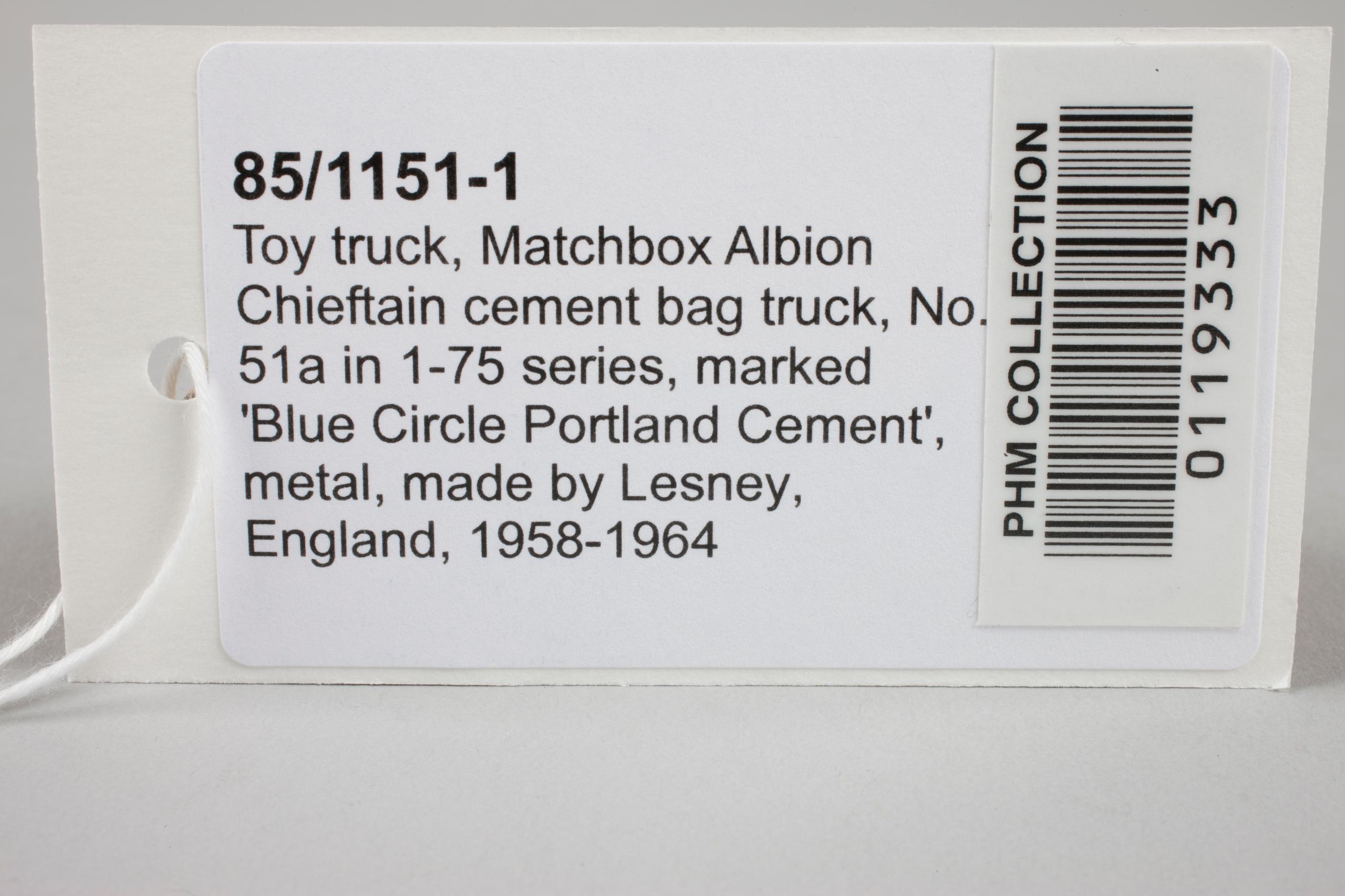 Camion Lesney Albion Chieftan Portland N°51 – Matchbox 1958 Non Restauré