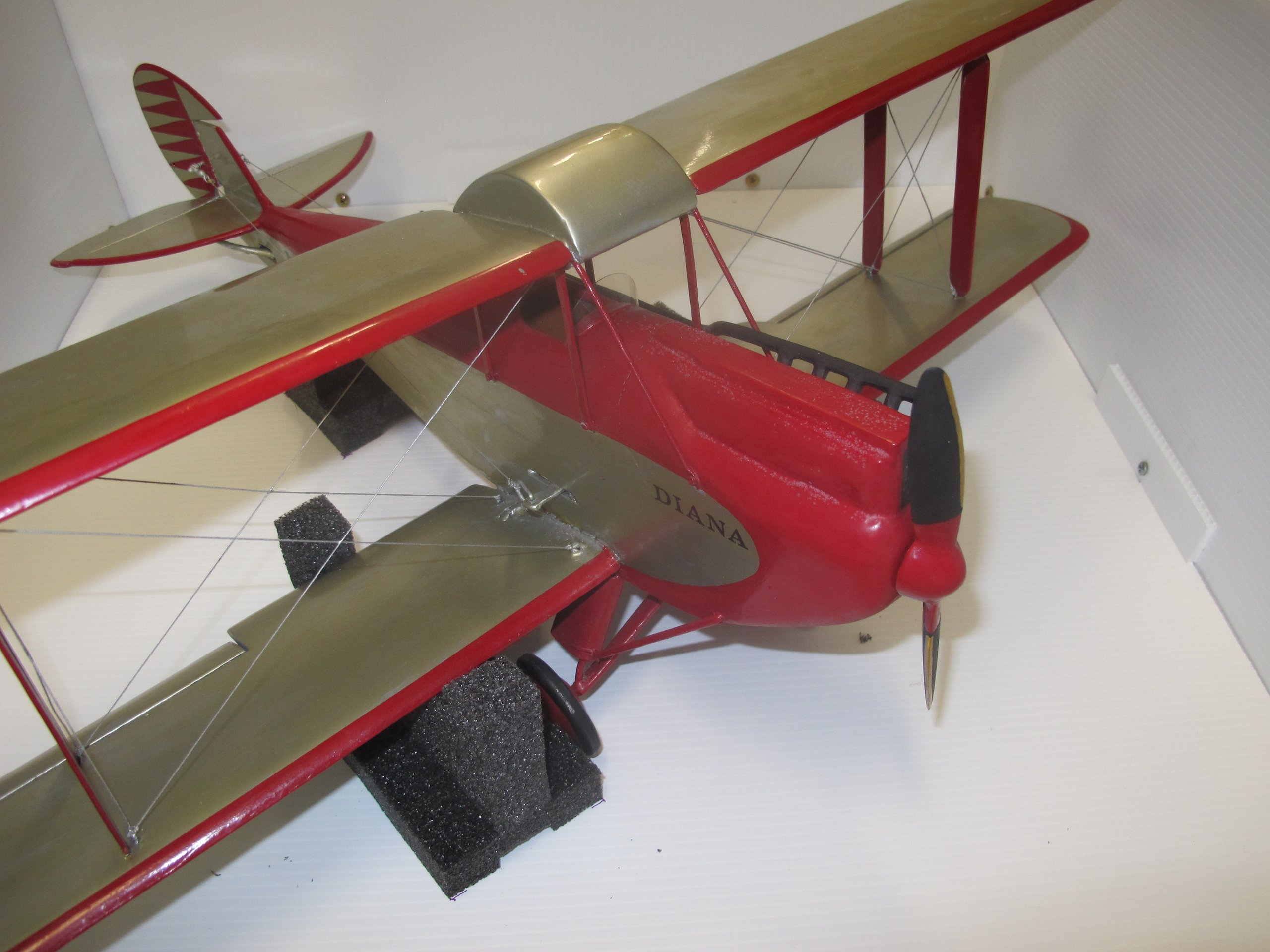 Model of Nancy Lyle's Gipsy Moth aircraft "Diana" VH-UKV made by Arch Dunne