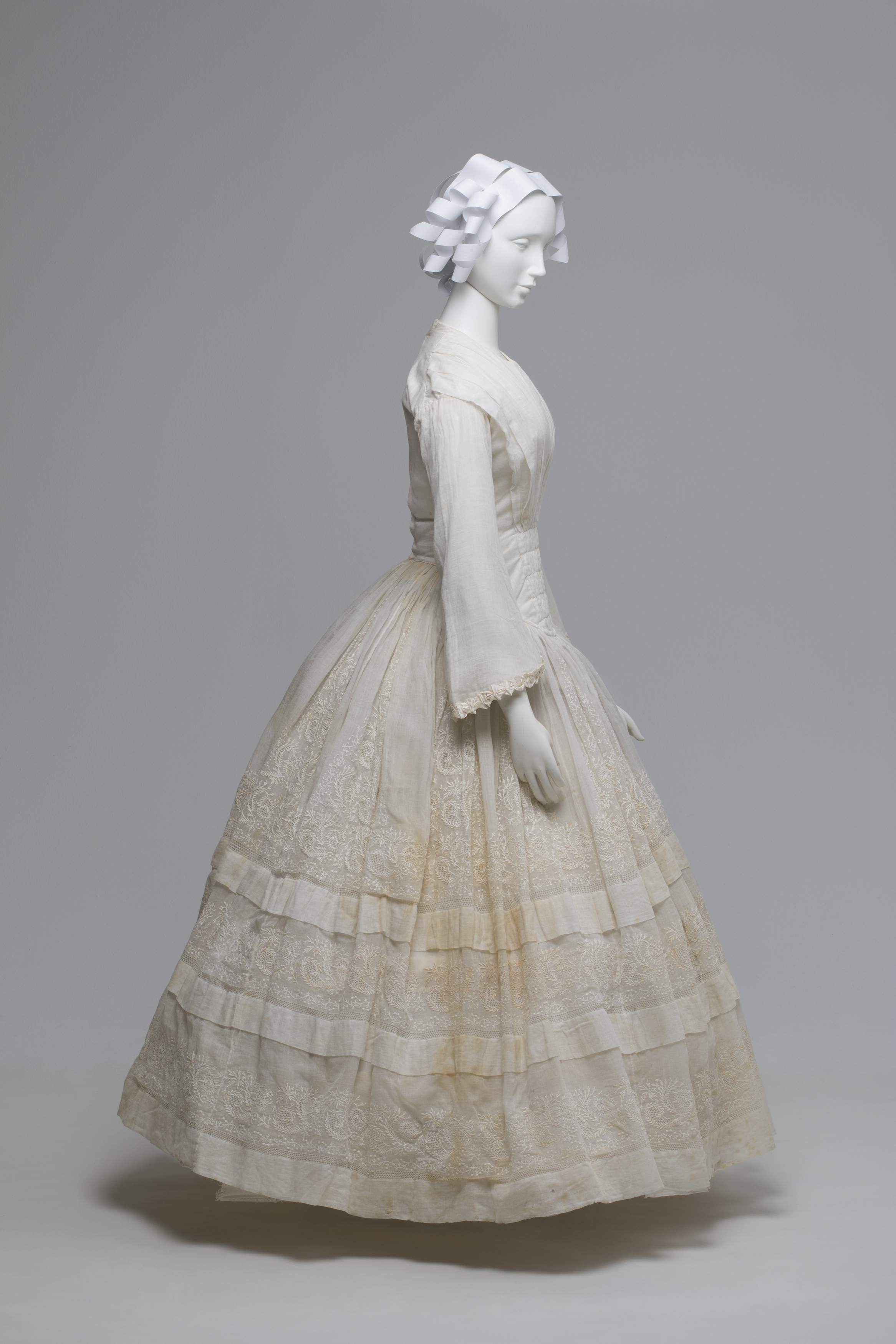Wedding dress possibly worn by the mother or mother-in-law of Margaret White (nee Fletcher)