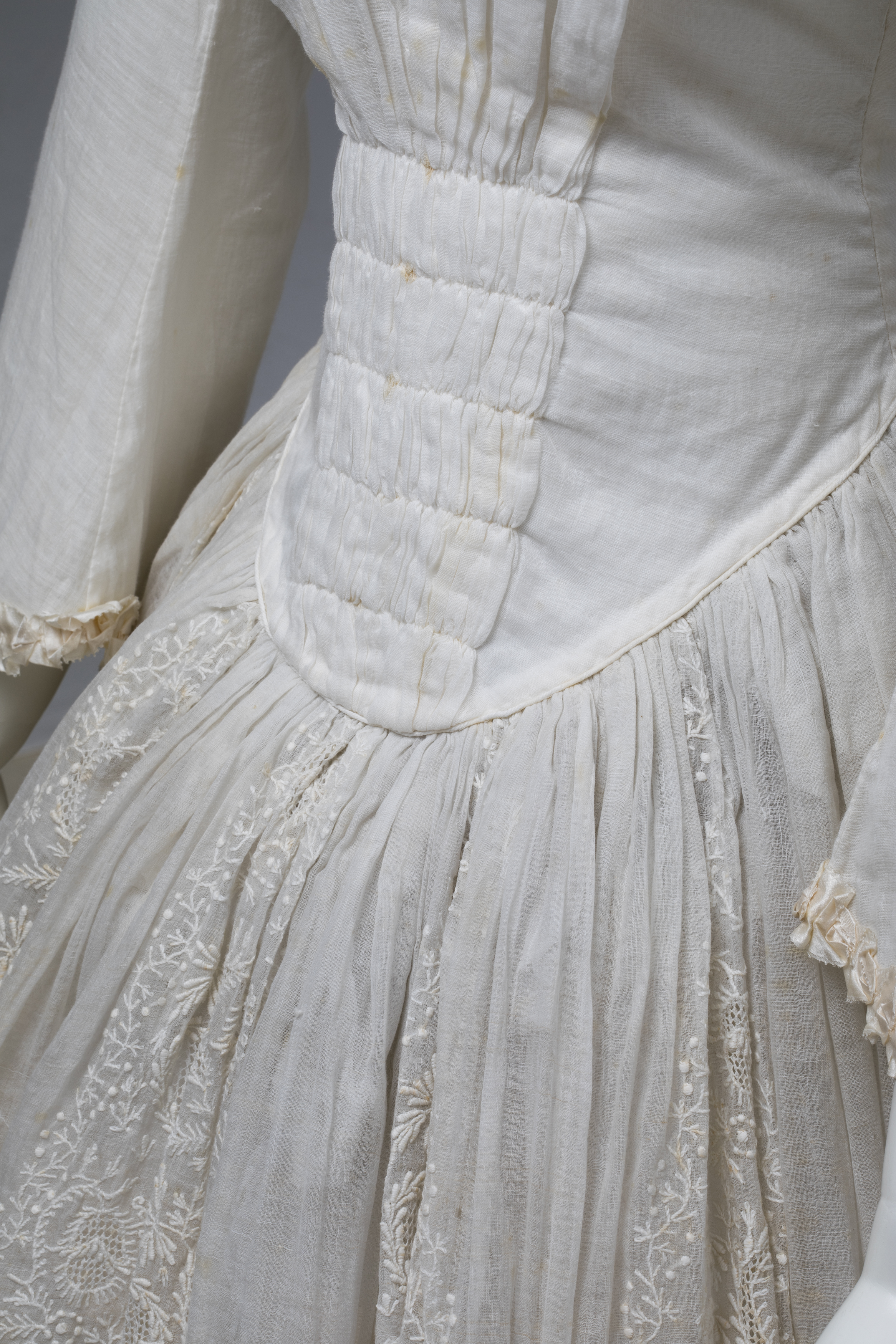 Wedding dress possibly worn by the mother or mother-in-law of Margaret White (nee Fletcher)