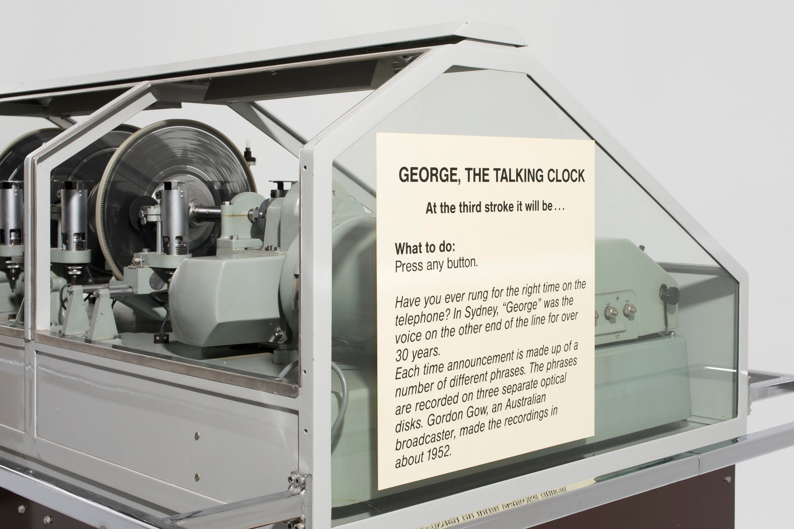Powerhouse Collection - 'George the Speaking Clock' with handbooks