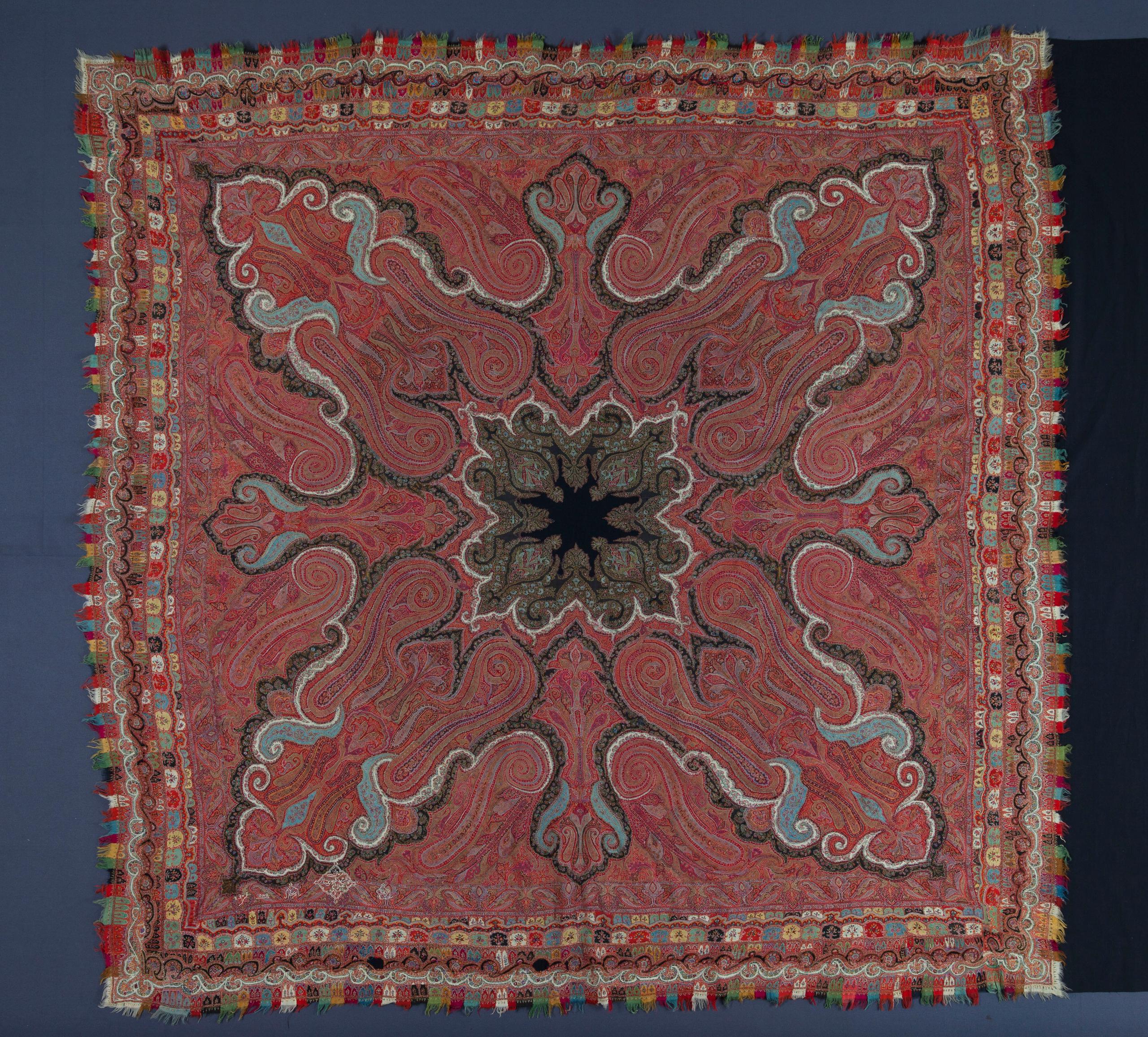 Powerhouse Collection - Pieced tapestry woven shawl, Kashmir, 1850