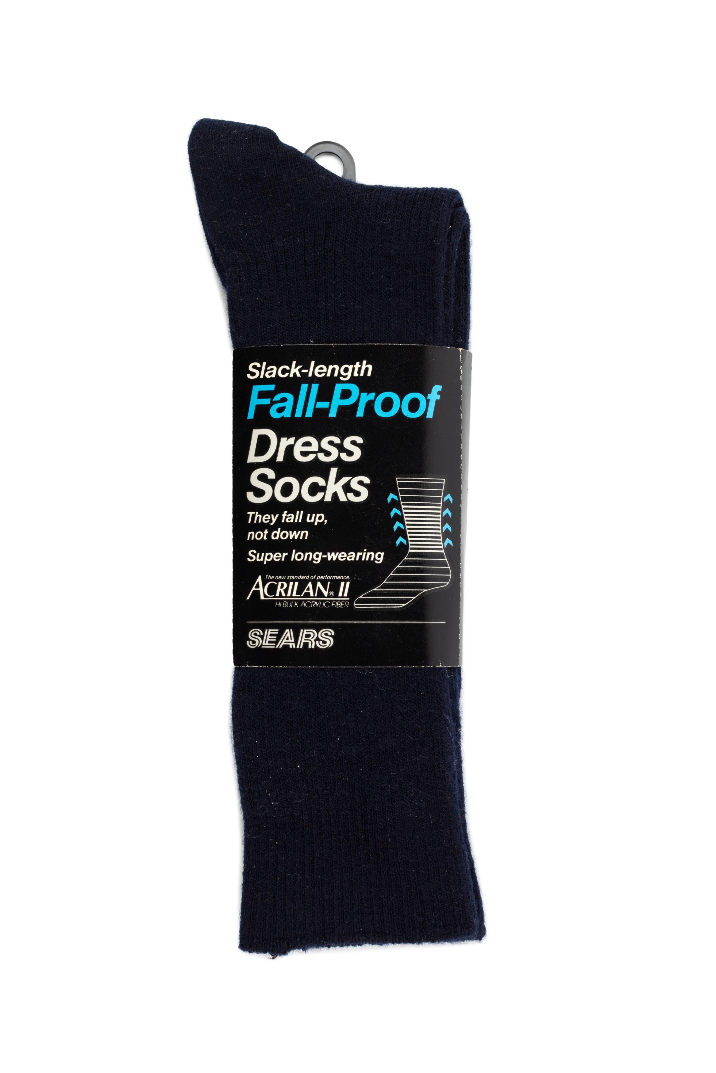 Powerhouse Collection - Pair of mens, 'Fallproof dress socks' by Sears, 1992 Powerhouse Collection - Pair of mens, 'Fallproof dress socks' by Sears, 1992