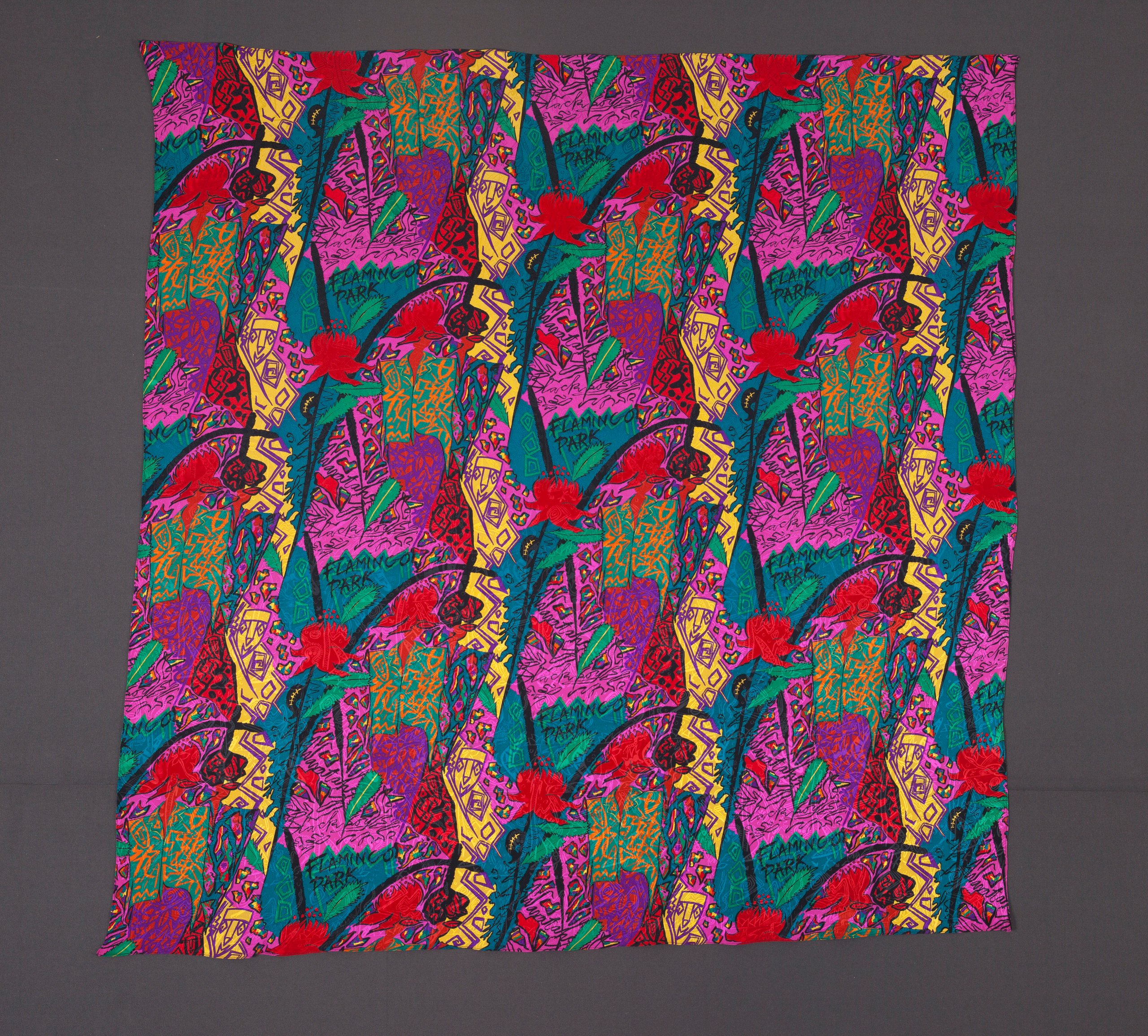 'Waratah Women' textile length by Jenny Kee