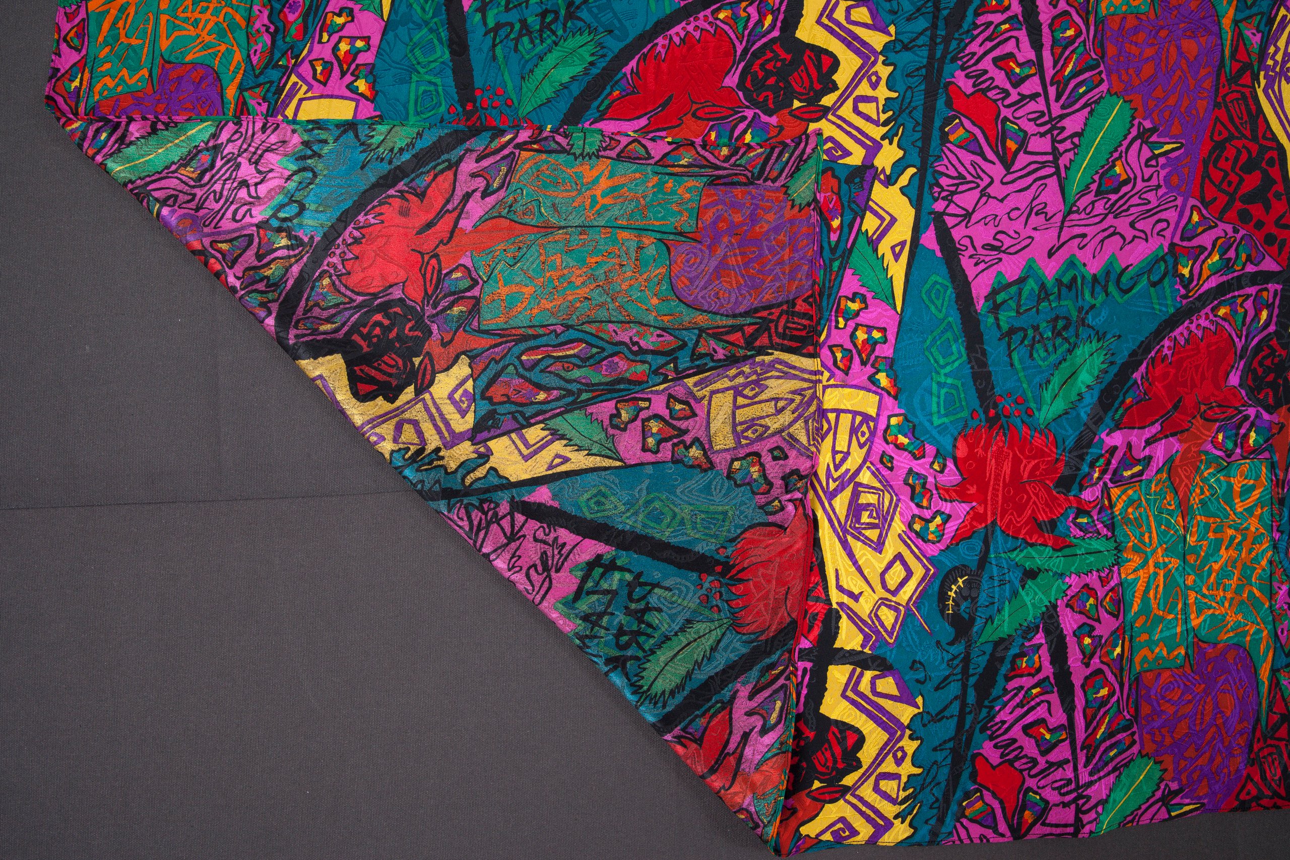 'Waratah Women' textile length by Jenny Kee