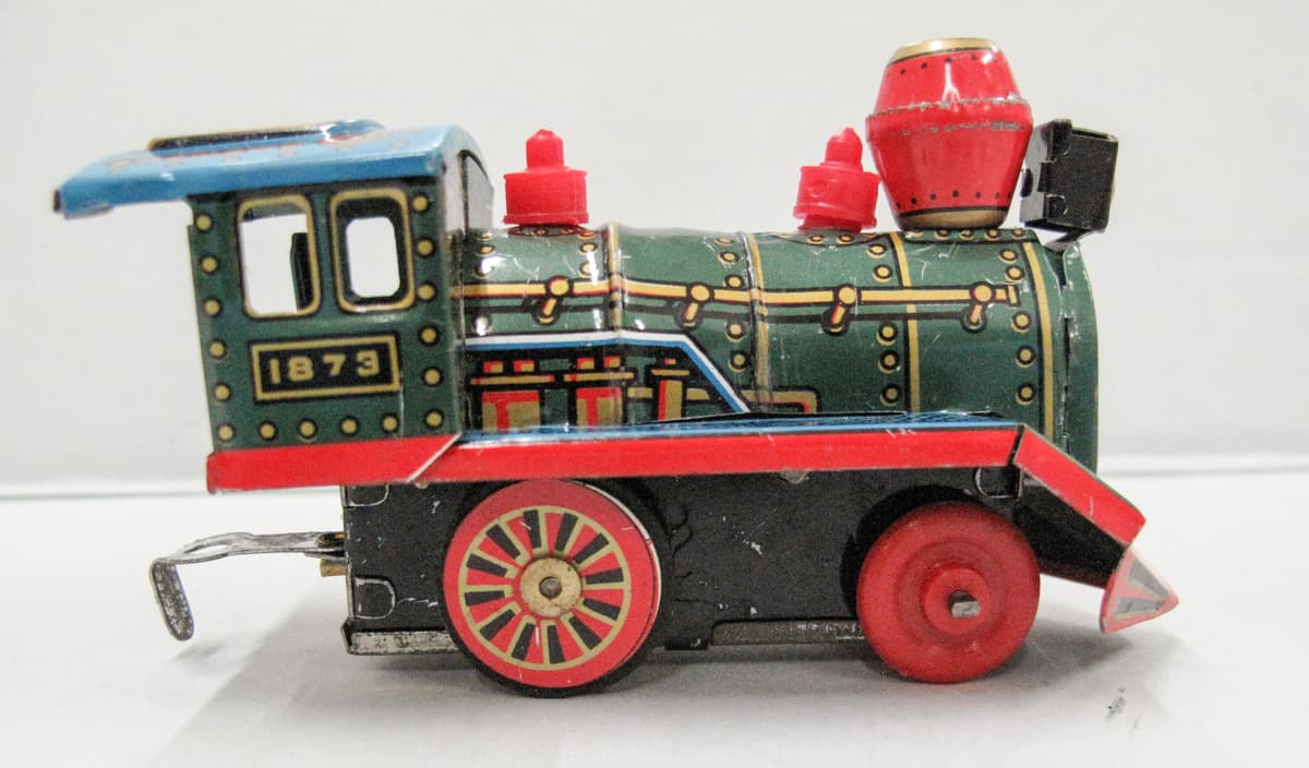Locomotive Western Modern Toys - Fabriquée Au Japon, En Tôle, Bel état