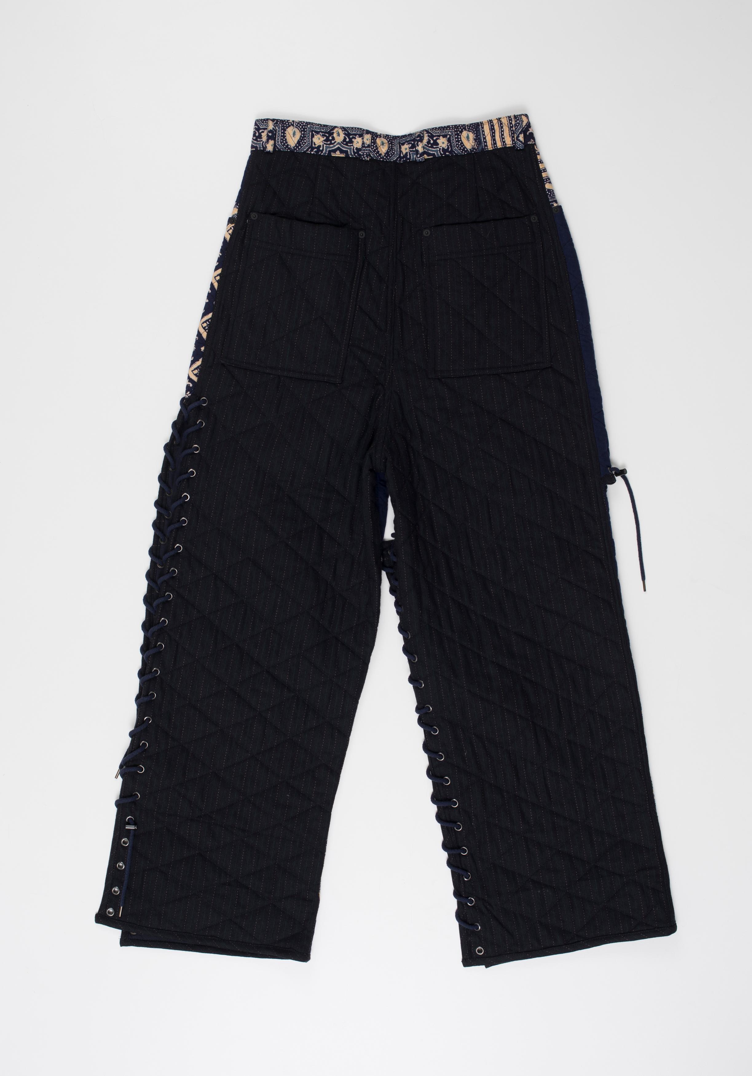Craig Green SS17 Quilted Padded Wide-Leg Pants Q21