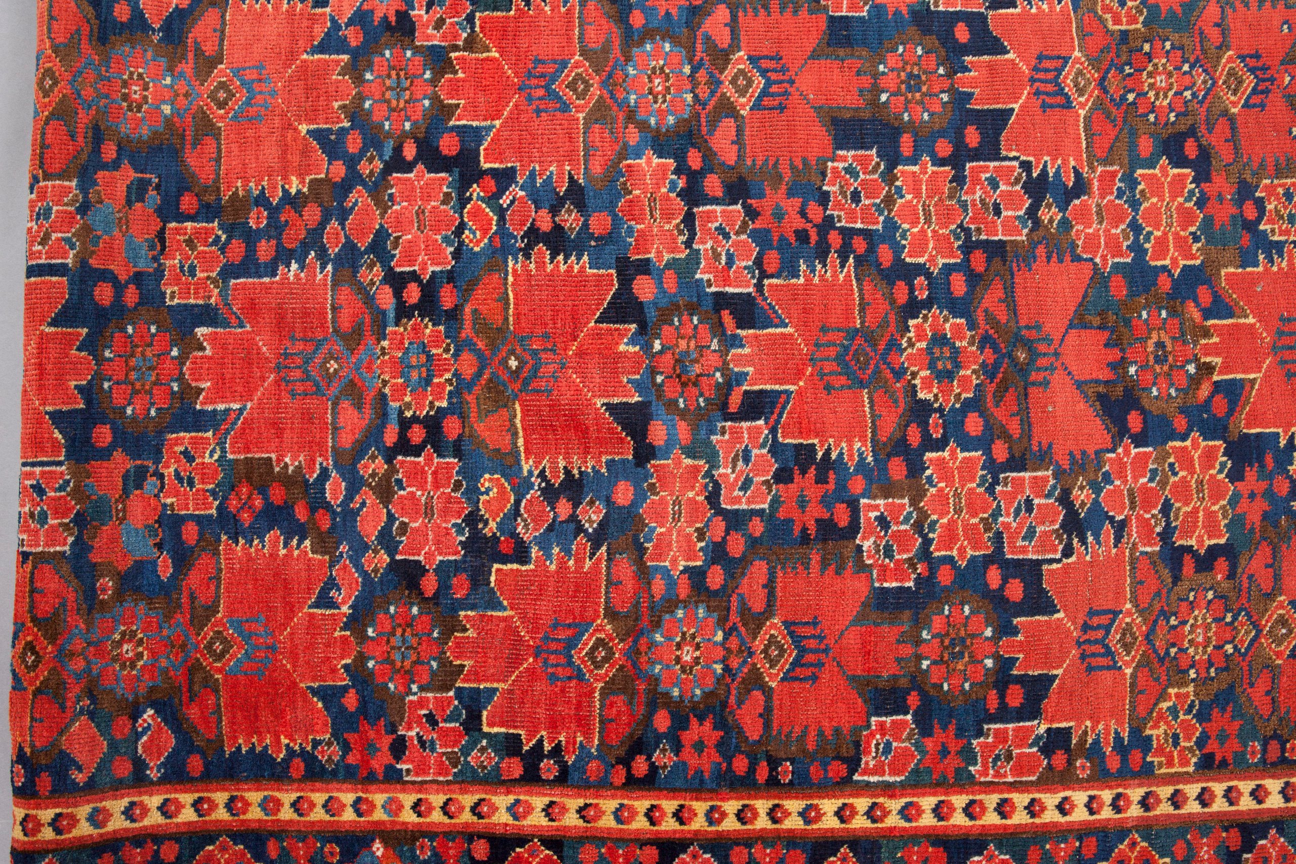 Turkmen Beshir carpet from Central Asia