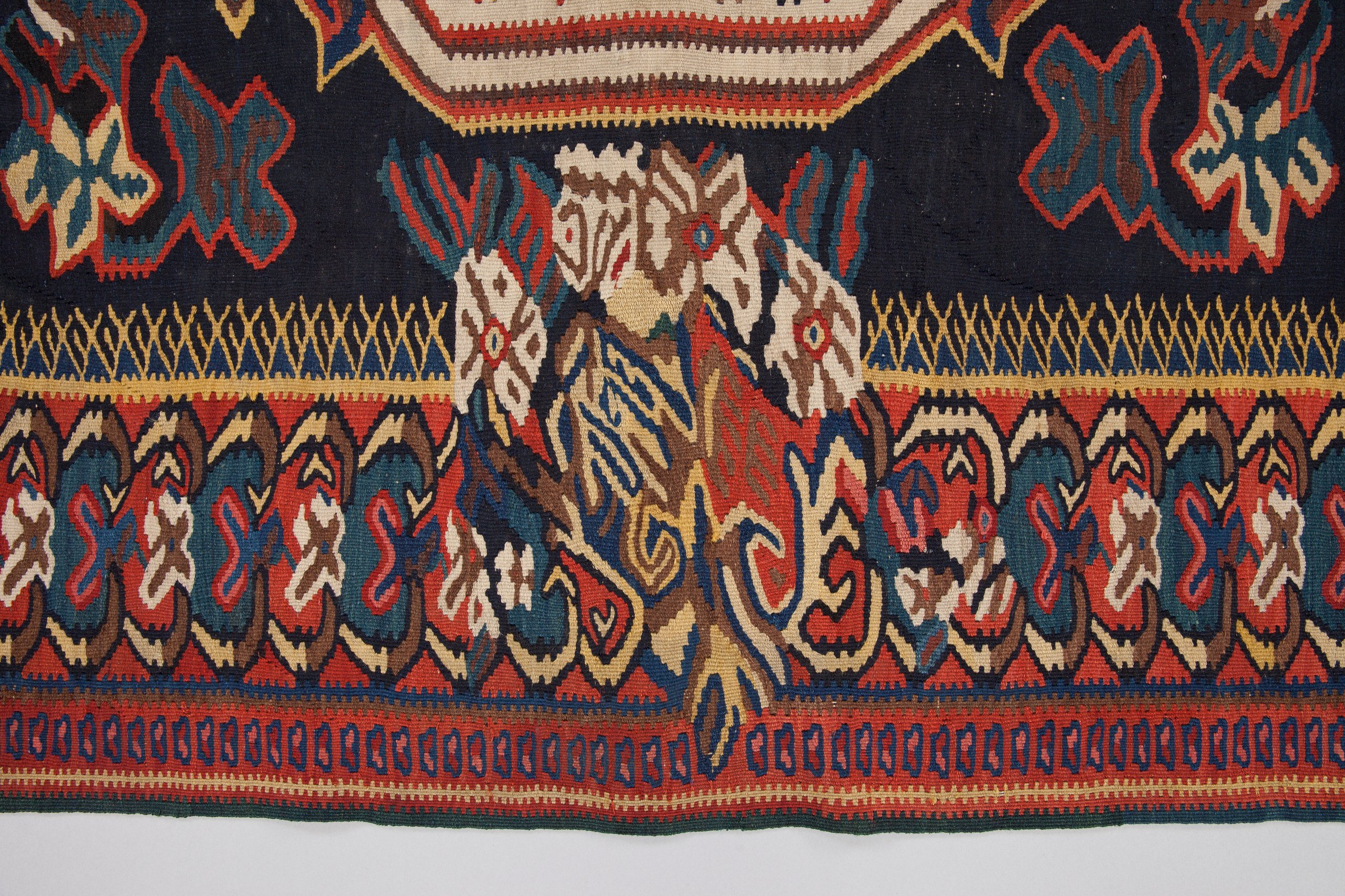 Bijar kilim from Kurdistan, Iran, mid 1900s