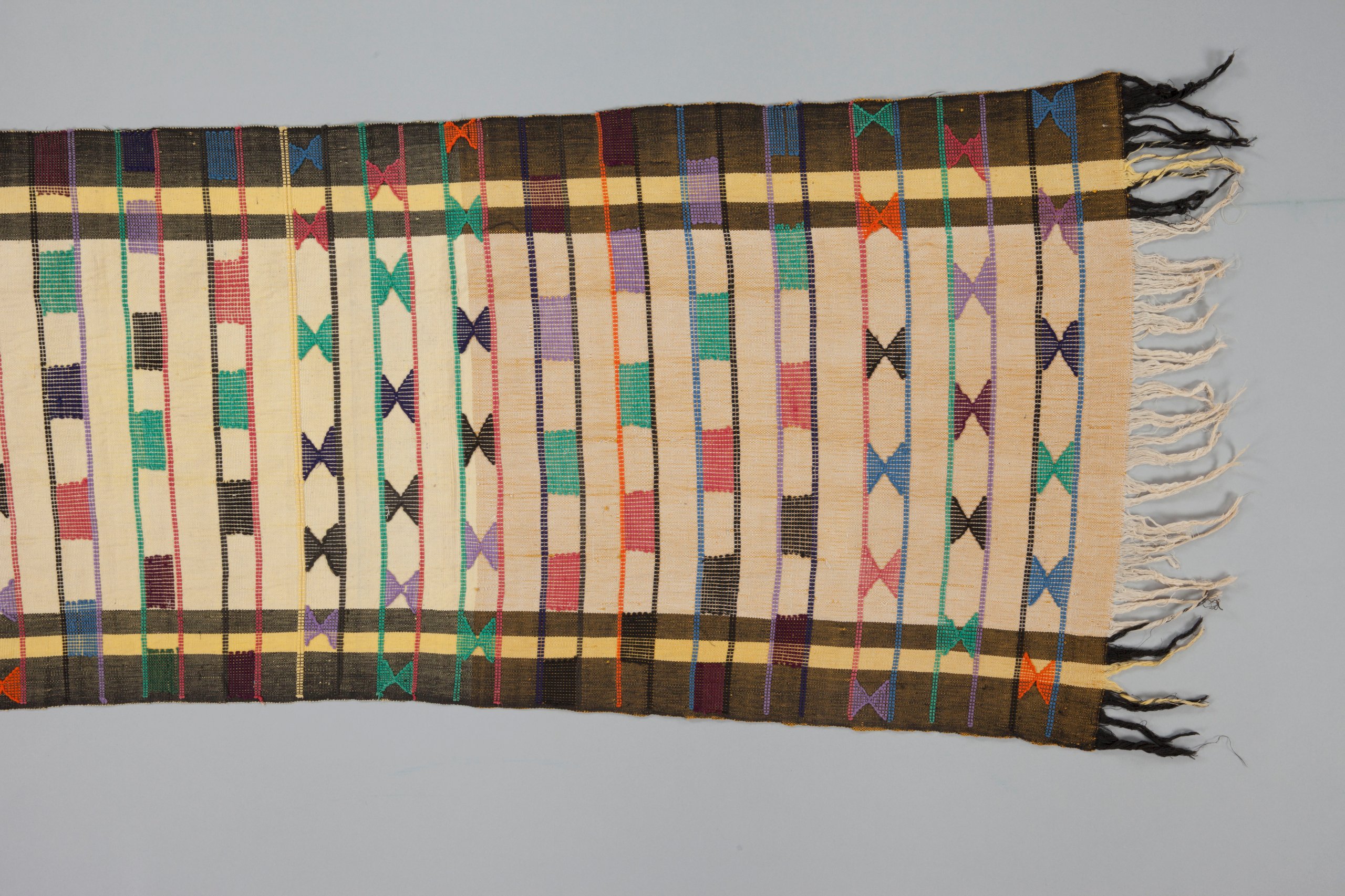 Ibo woman's woven wrapper, Akwete, West Africa