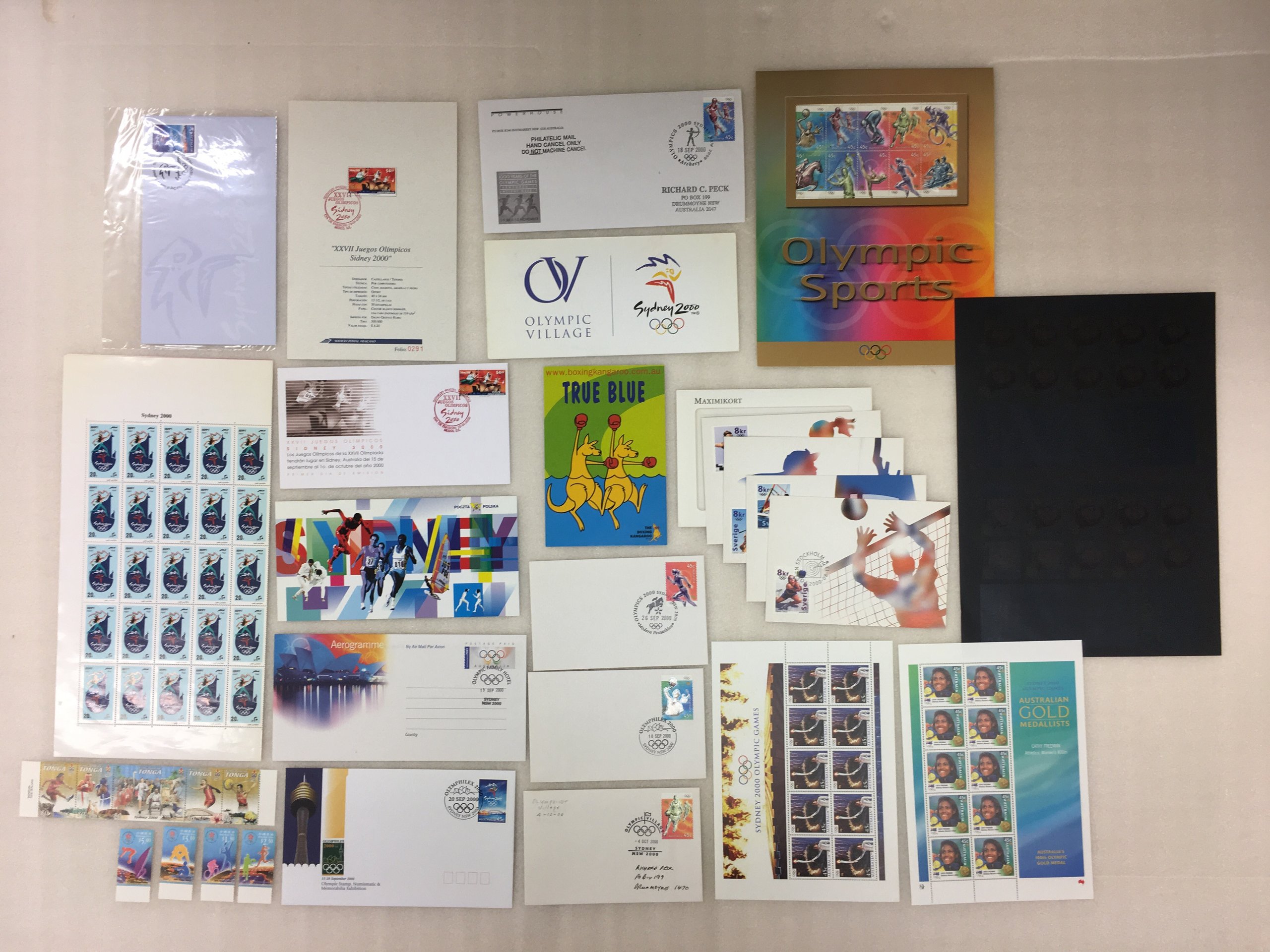 Collection of Sydney Olympic Games philately
