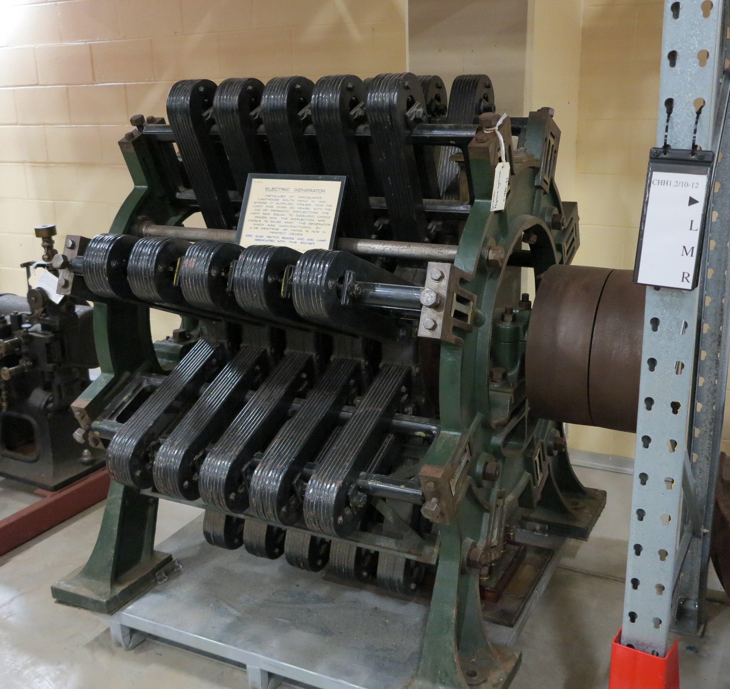 Electricity generator used at Macquarie Lighthouse