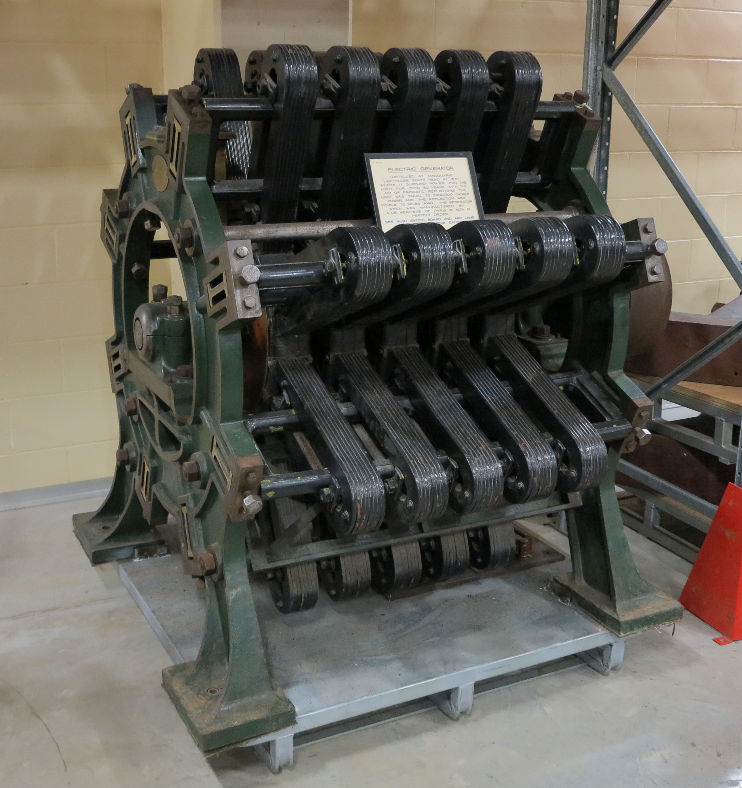 Electricity generator used at Macquarie Lighthouse