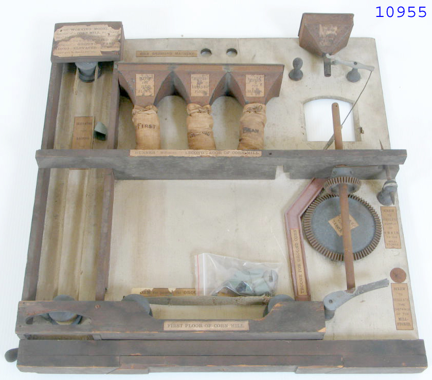Working model of a corn mill made by James Rigg