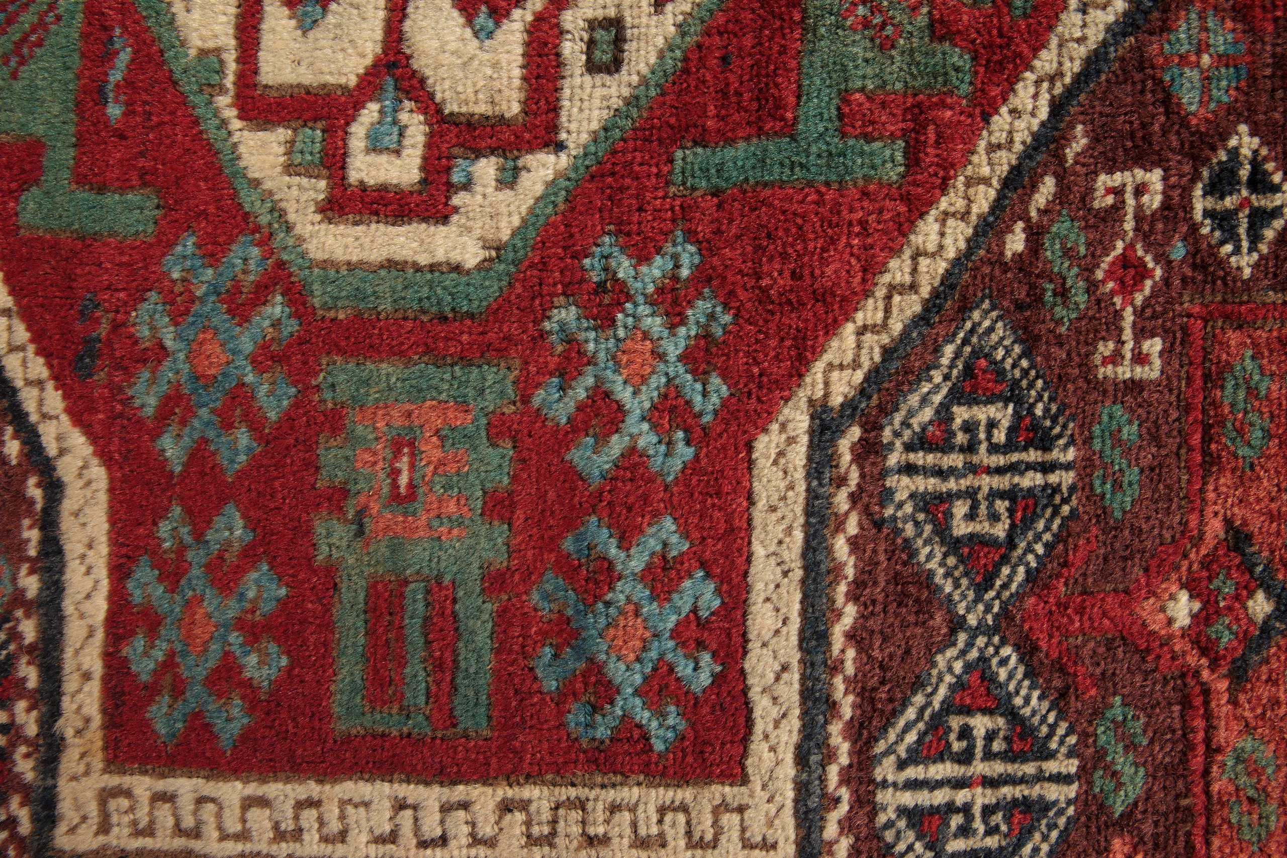 Knotted pile rug from eastern Anatolia