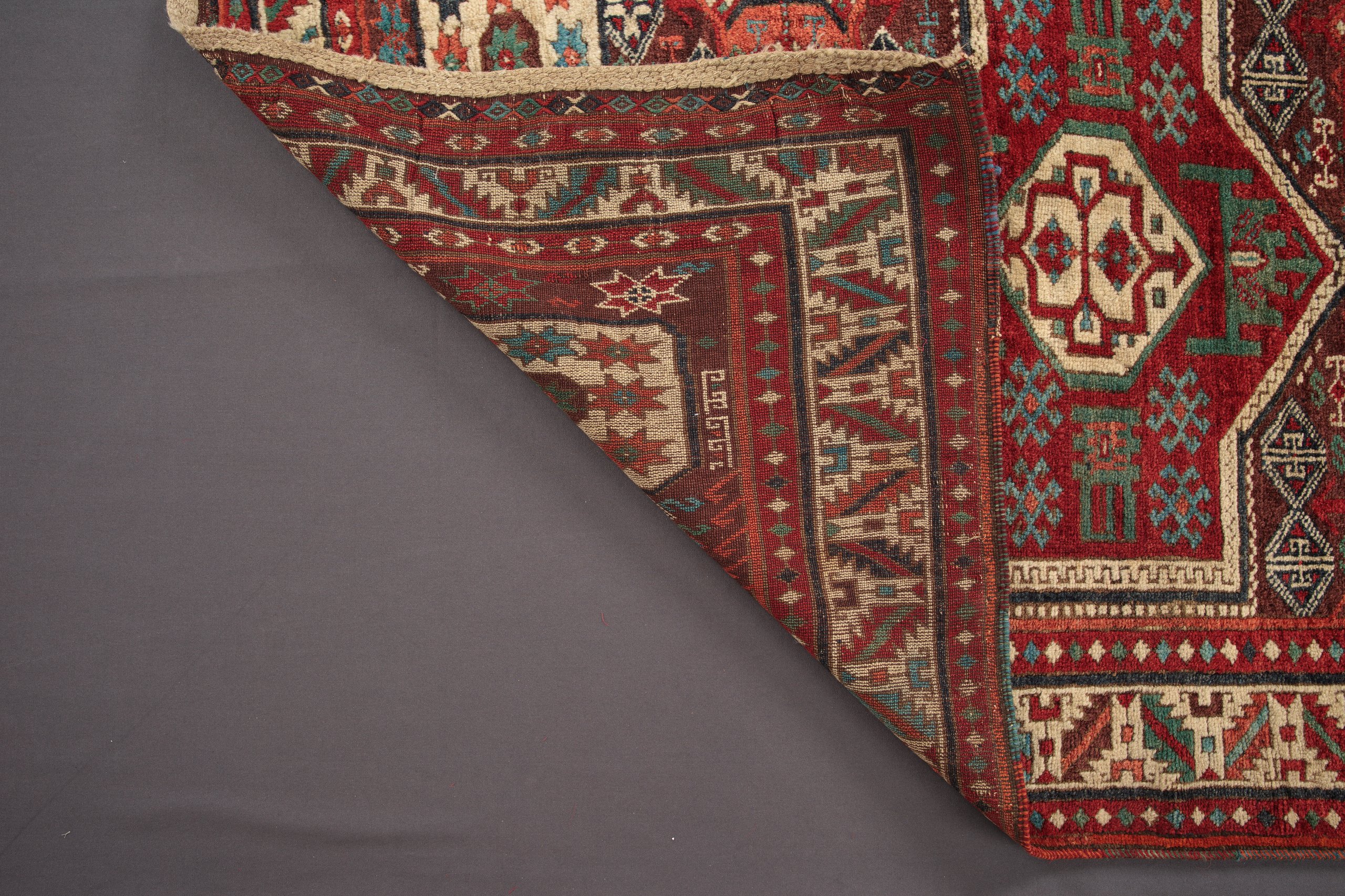 Knotted pile rug from eastern Anatolia