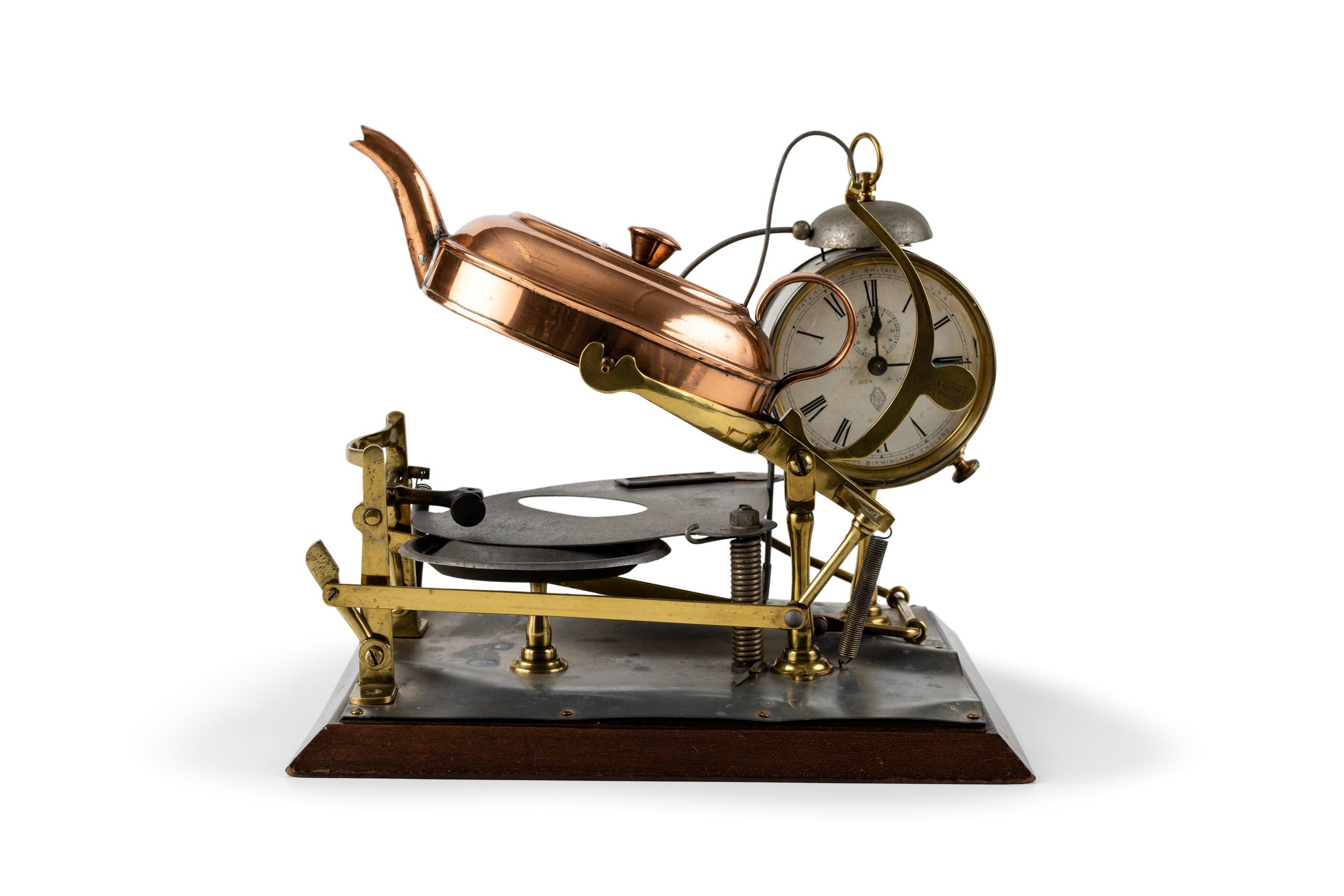 Powerhouse Collection - Automatic tea-making alarm clock, 1902