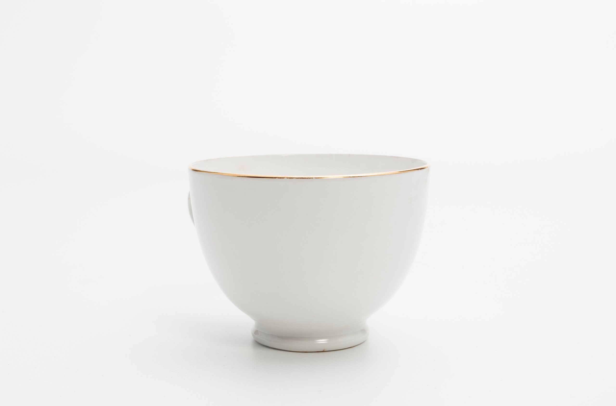 Bone china teacup