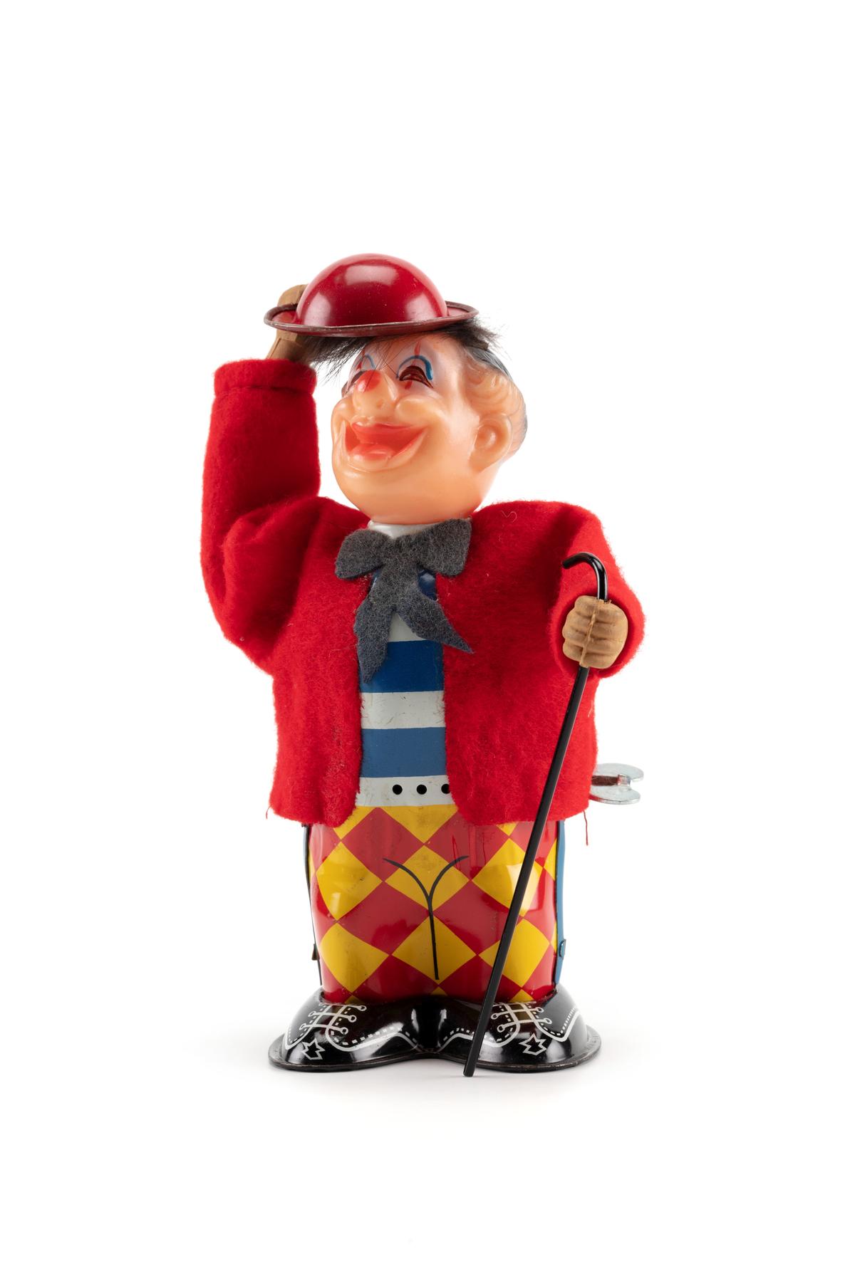 ヨネザワHAPPY'N SAD MAGIC FACE CLOWN ブリキ　当時物 Powerhouse Collection - 'Walking Happy Clown' by Yonezawa Toys