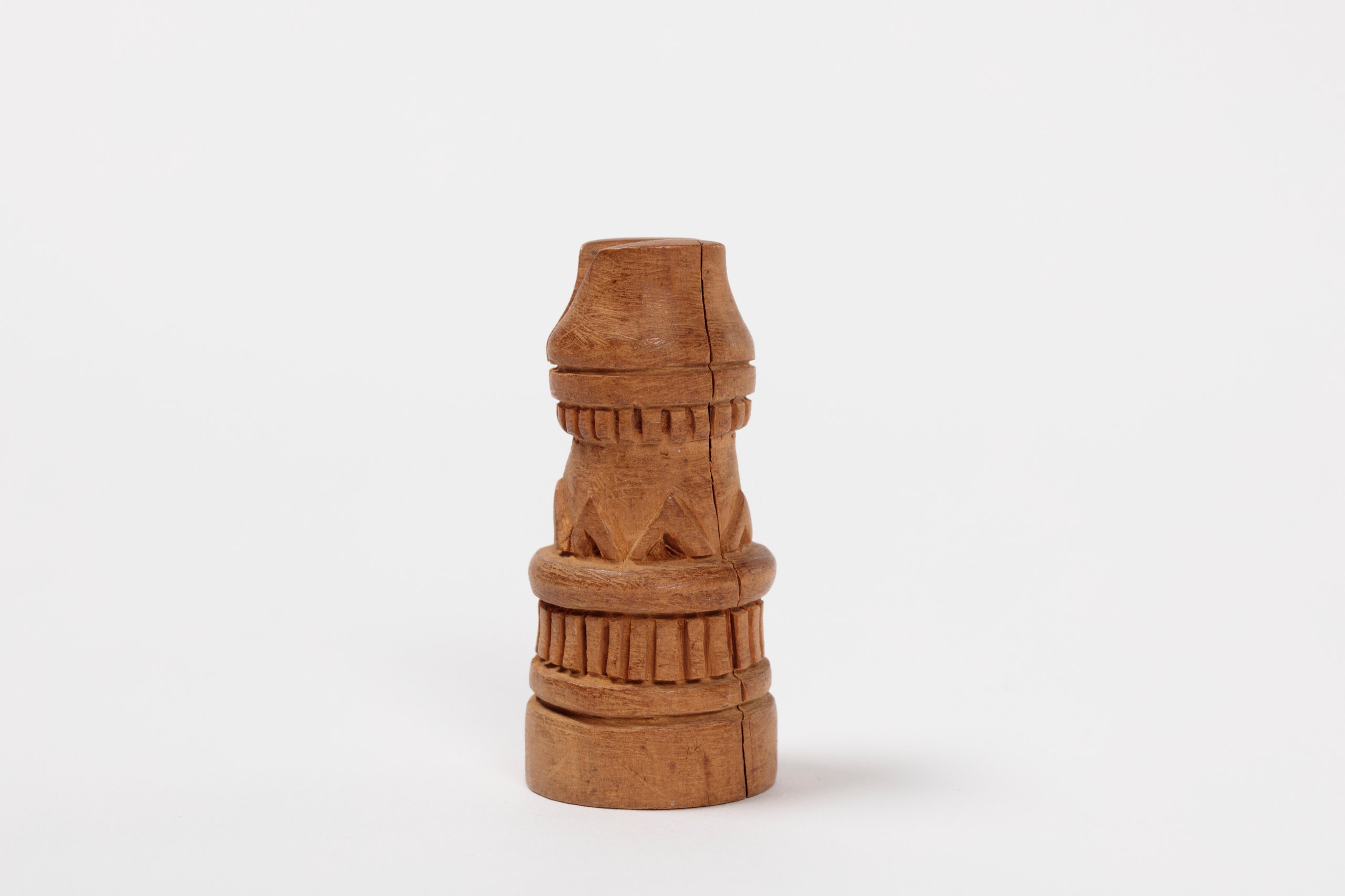 Chess piece from sandalwood chess set