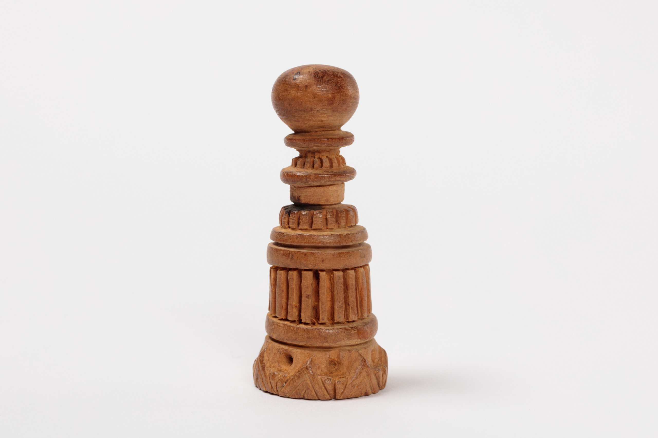 Chess piece from sandalwood chess set