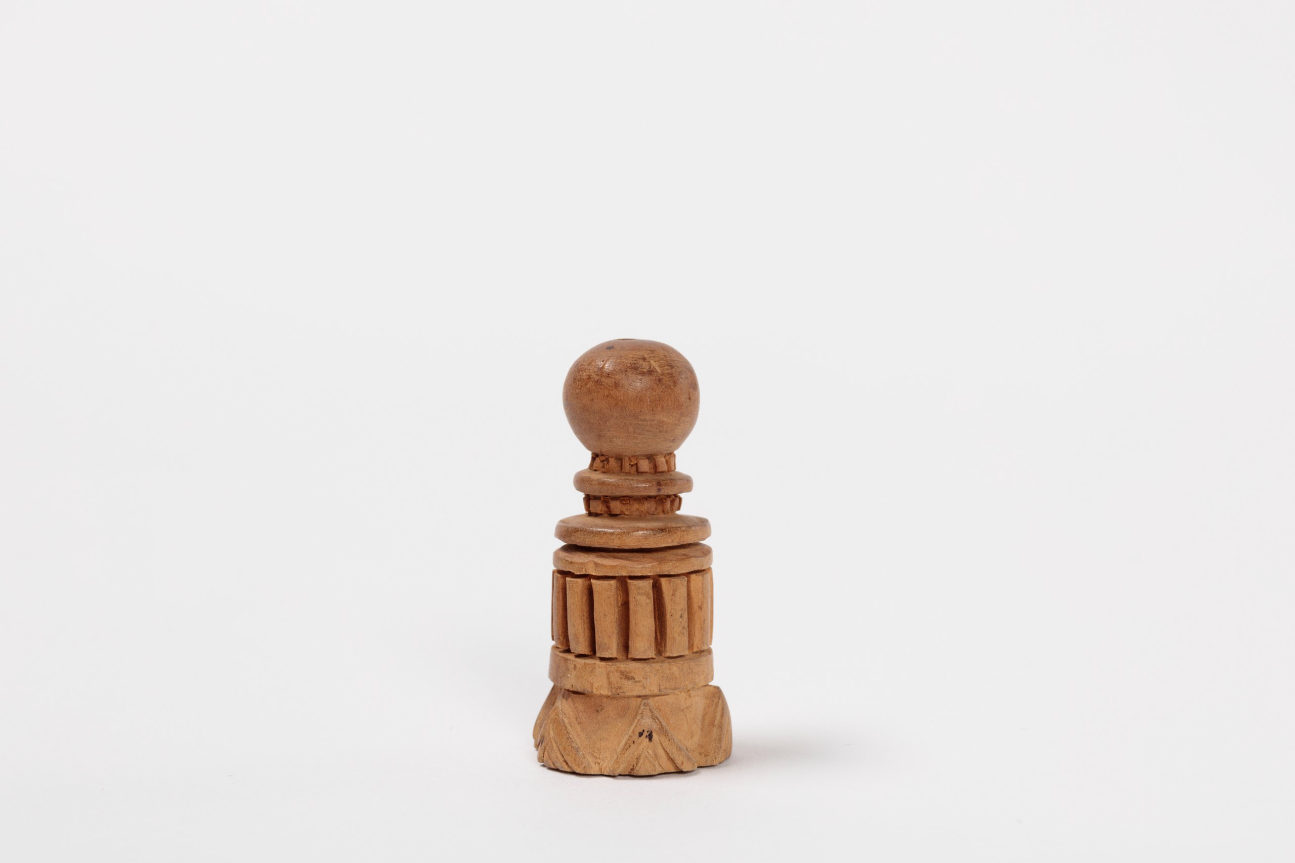 Chess piece from sandalwood chess set