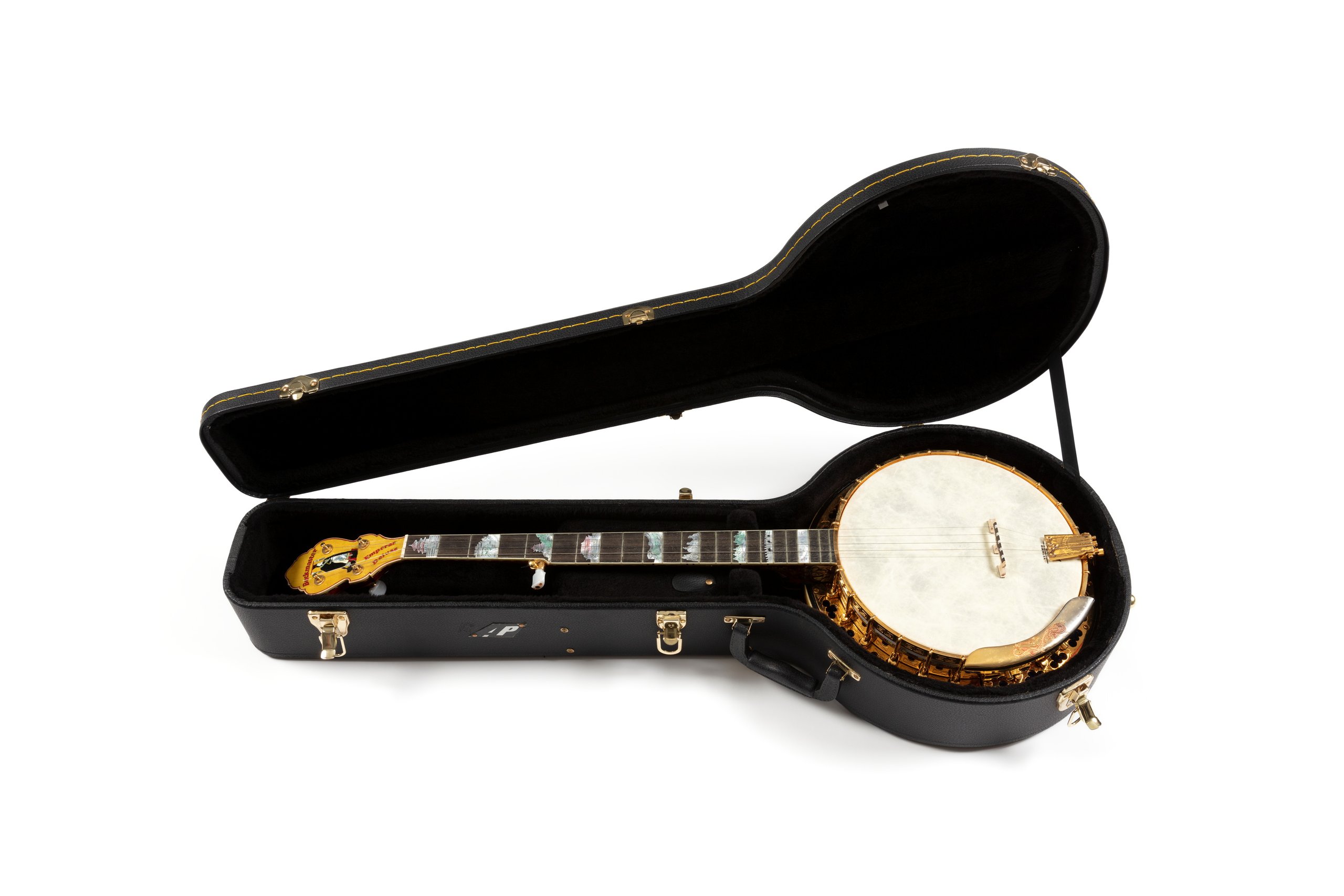 'Emperor Deluxe' five string banjo made by Roger Buckmaster