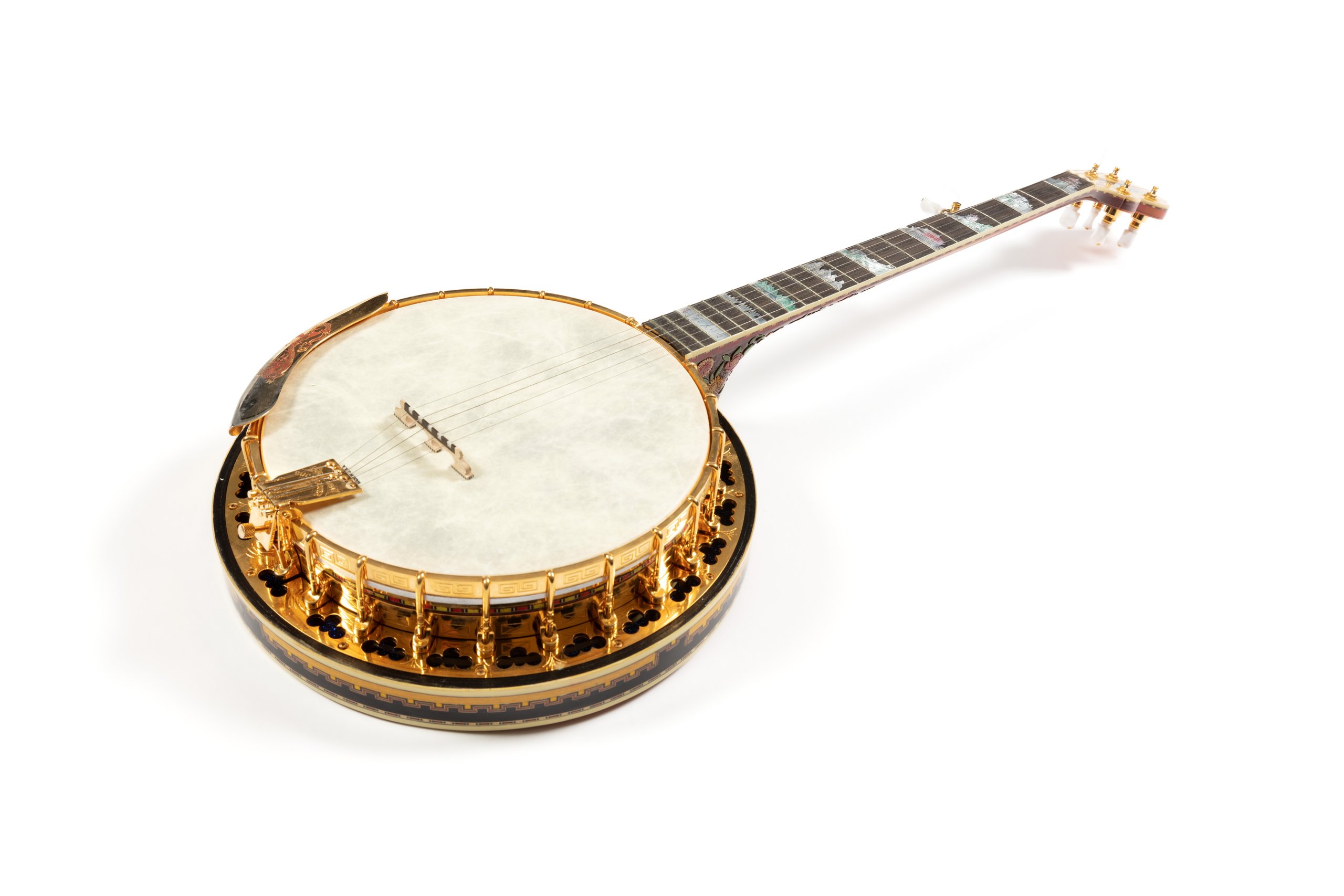 'Emperor Deluxe' five string banjo made by Roger Buckmaster