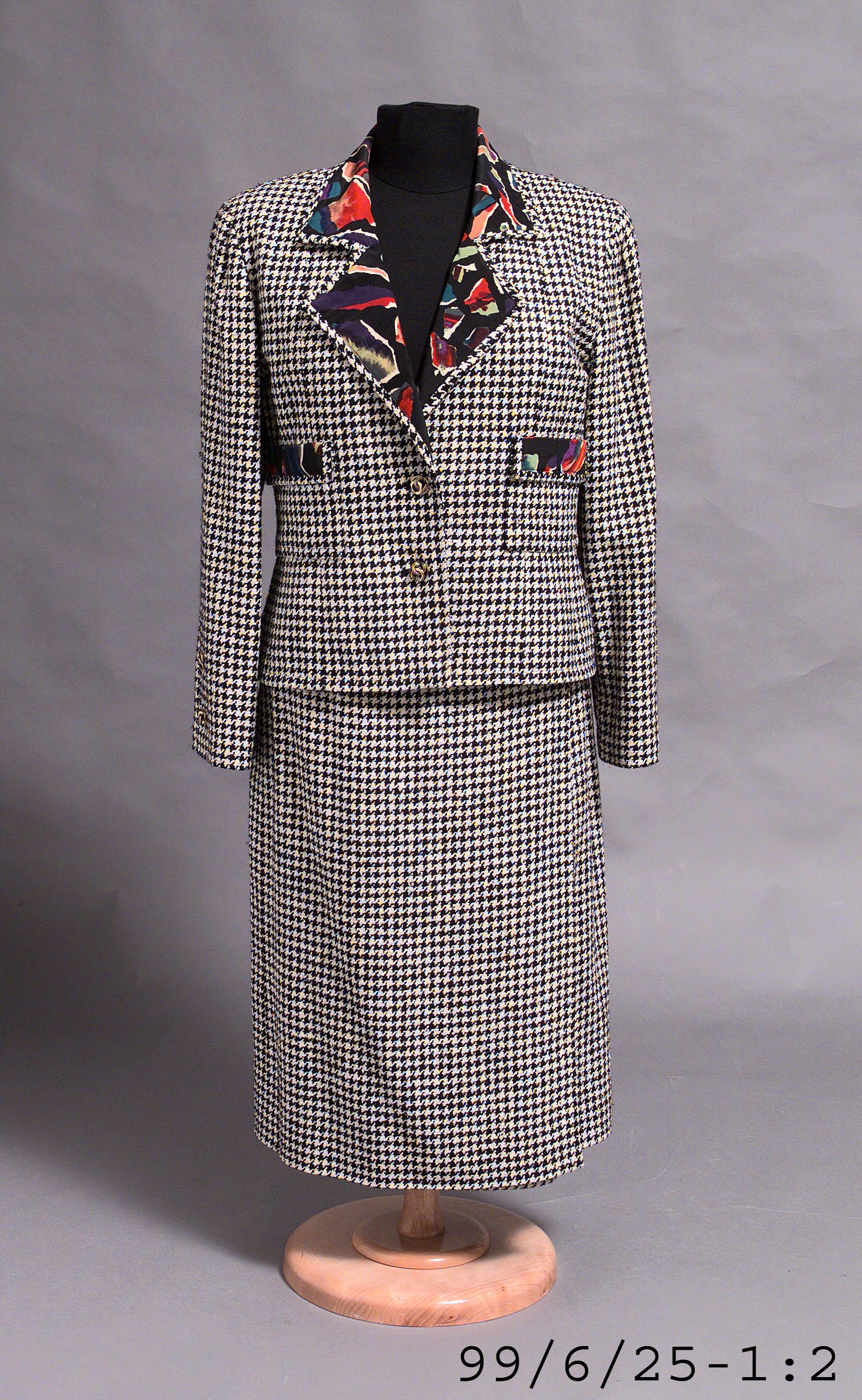 Powerhouse Collection - Chanel suit, with 'Black Opal' lining by