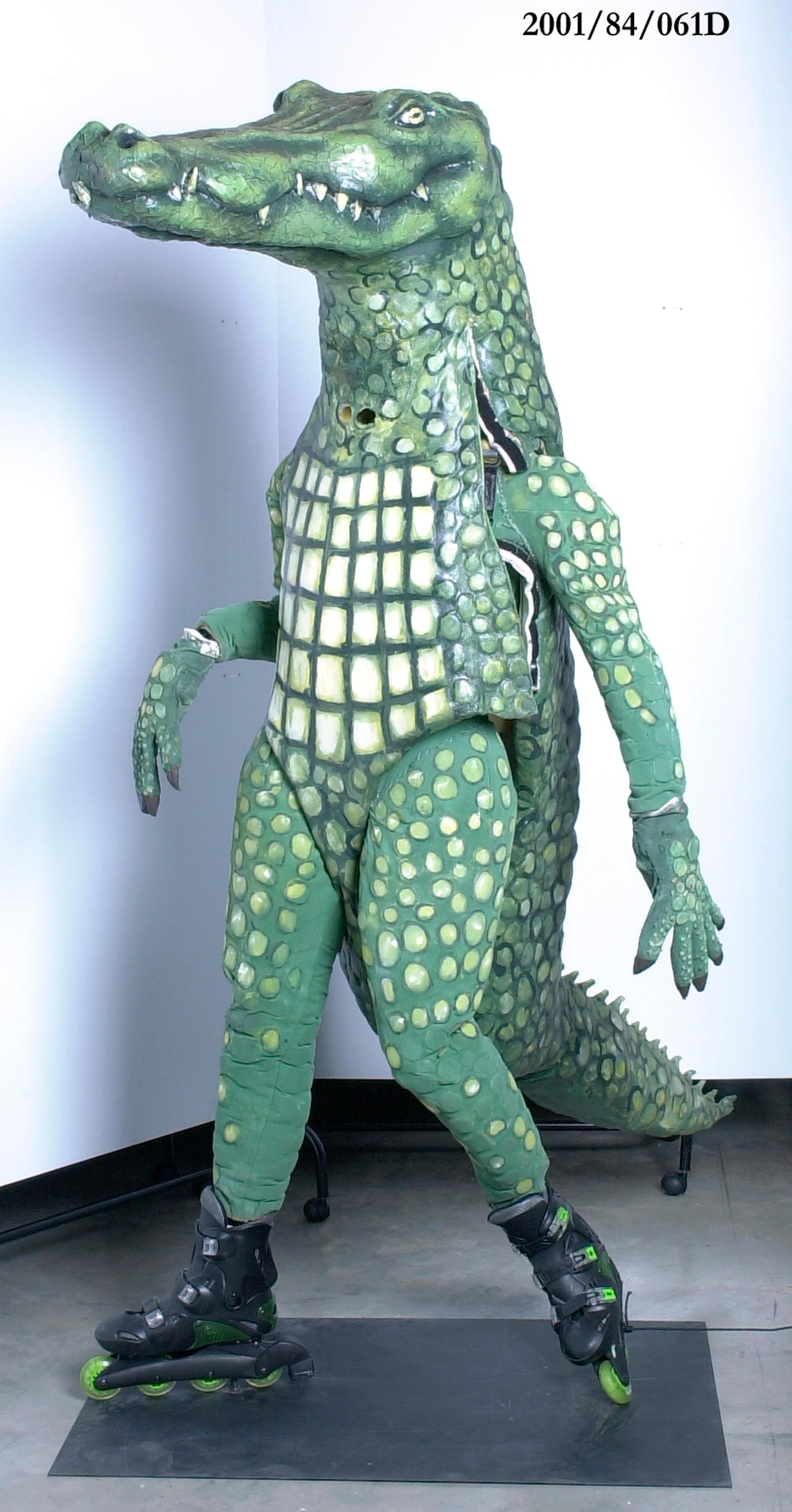 Powerhouse Collection Crocodile costume from Sydney Olympics