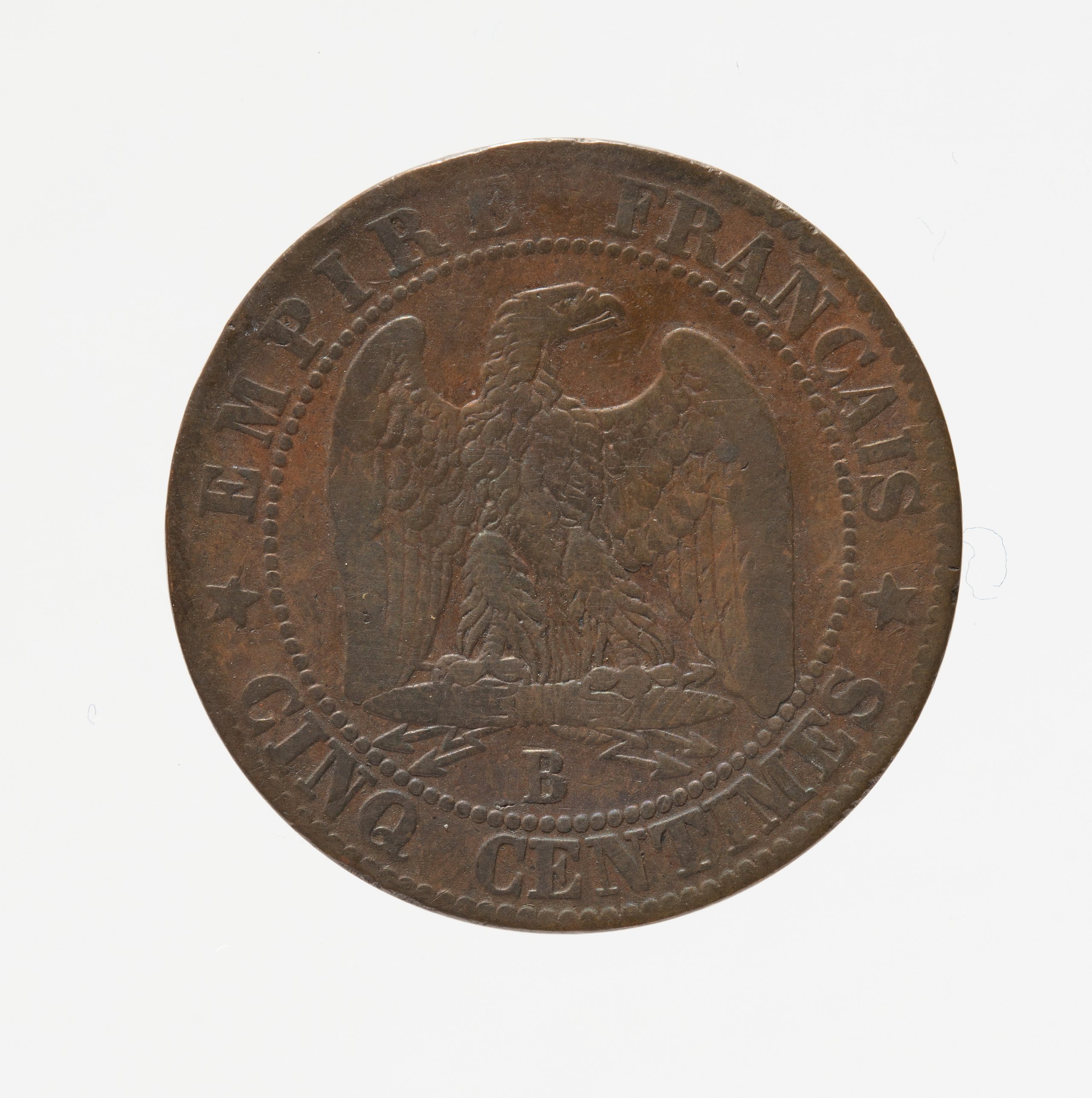 French Five Centimes coin