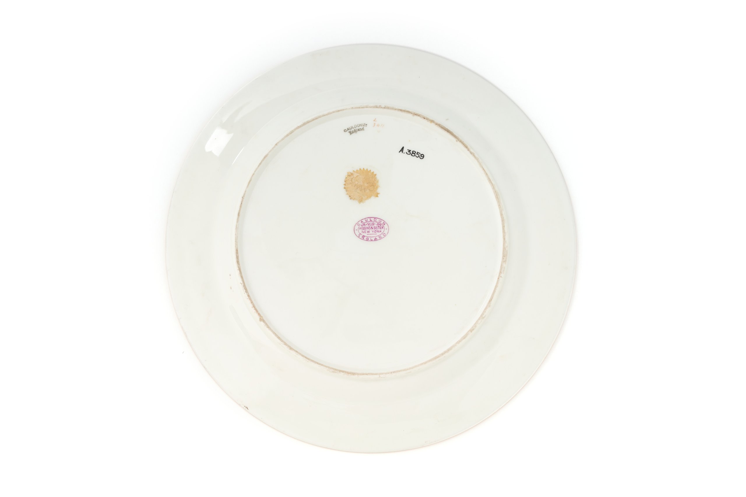 Porcelain plate by Cauldon Ltd