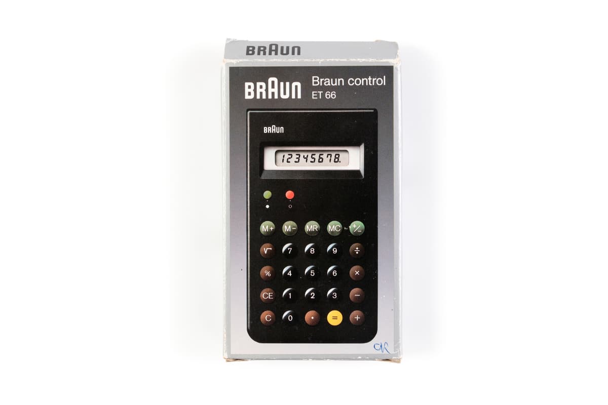 Powerhouse Collection - Packaging for Braun calculator